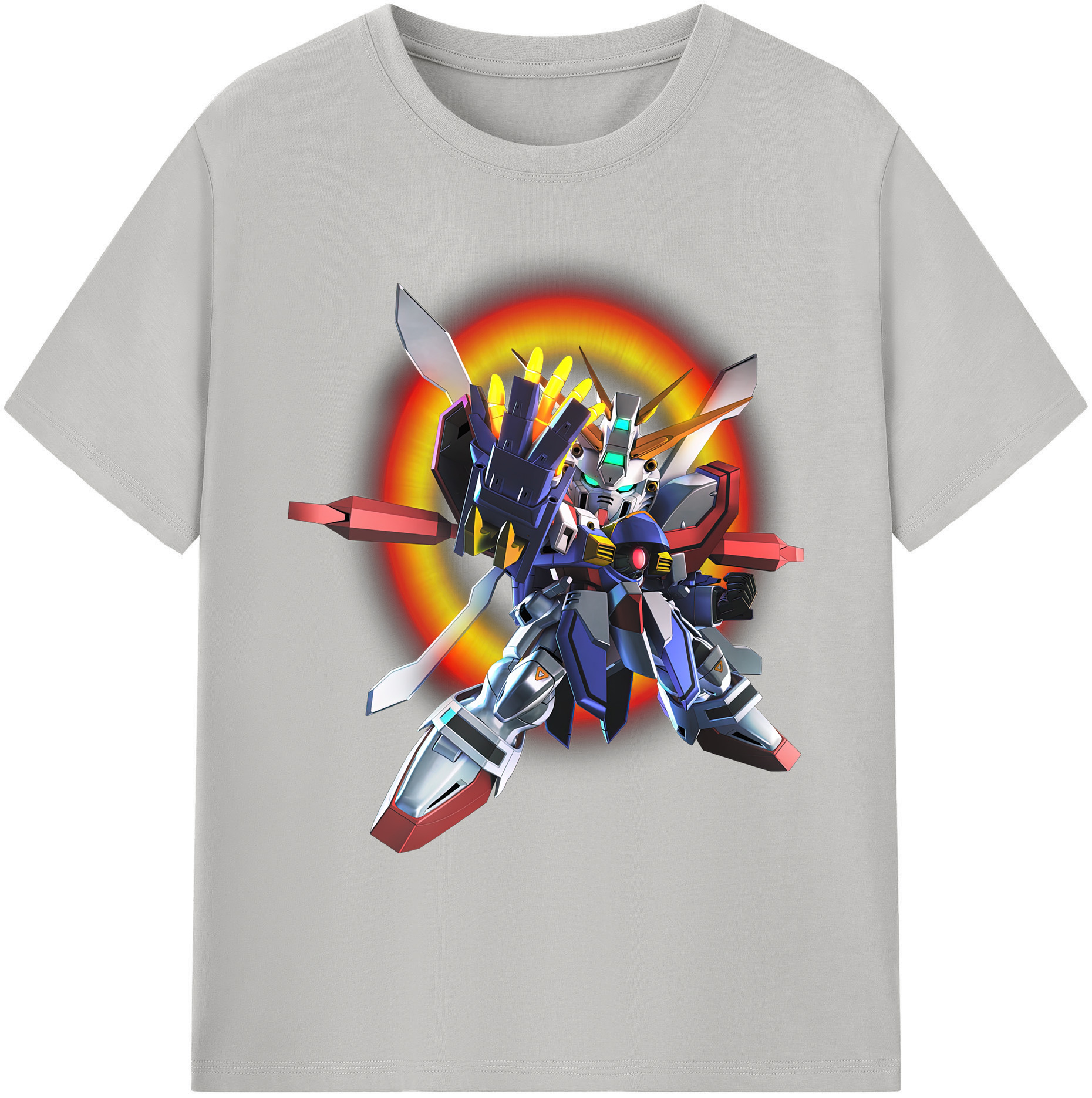 （画像用） 機動戦士ガンダム Mobile Suit Gundam 綿100％ メンズ半袖Tシャツ｜肌触りやわらか＆通気性