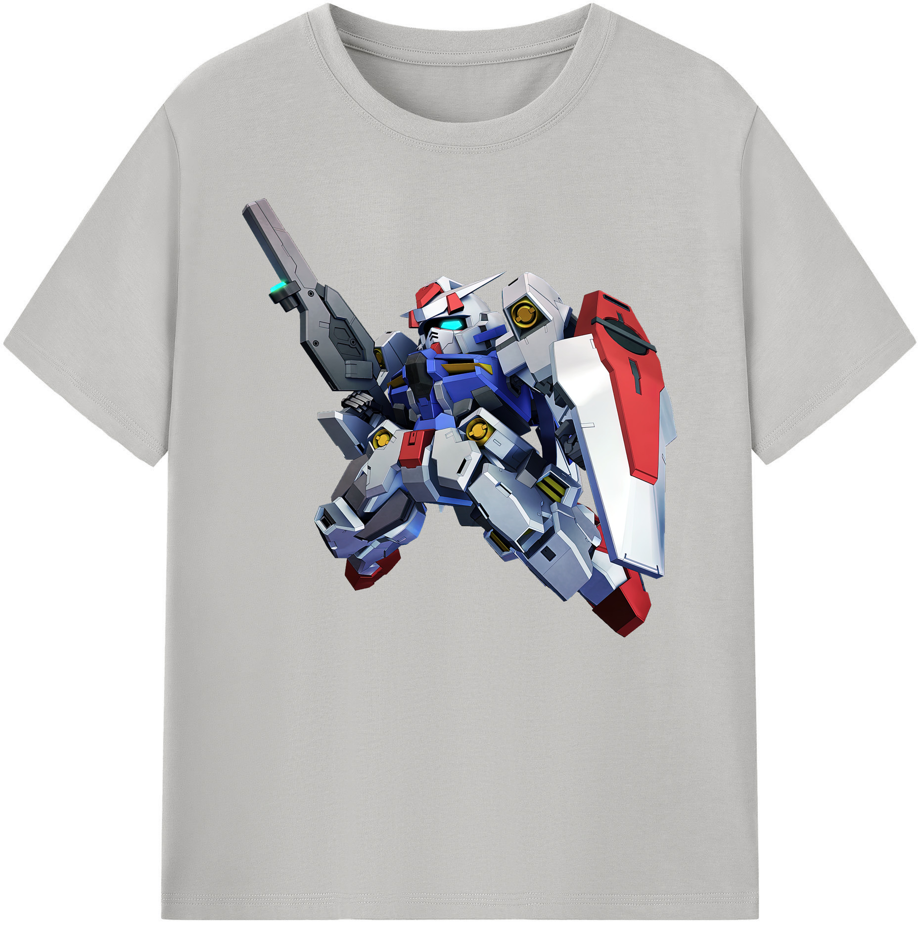 （画像用） 機動戦士ガンダム Mobile Suit Gundam 綿100％ メンズ半袖Tシャツ｜肌触りやわらか＆通気性