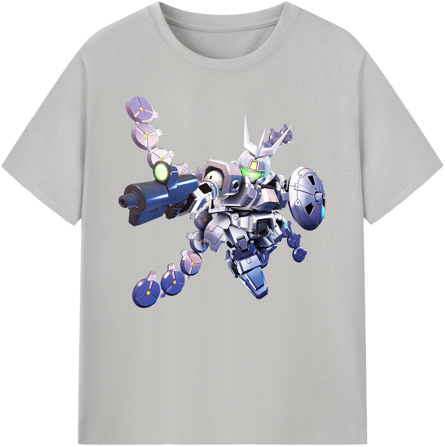 （画像用） 機動戦士ガンダム Mobile Suit Gundam 綿100％ メンズ半袖Tシャツ｜肌触りやわらか＆通気性