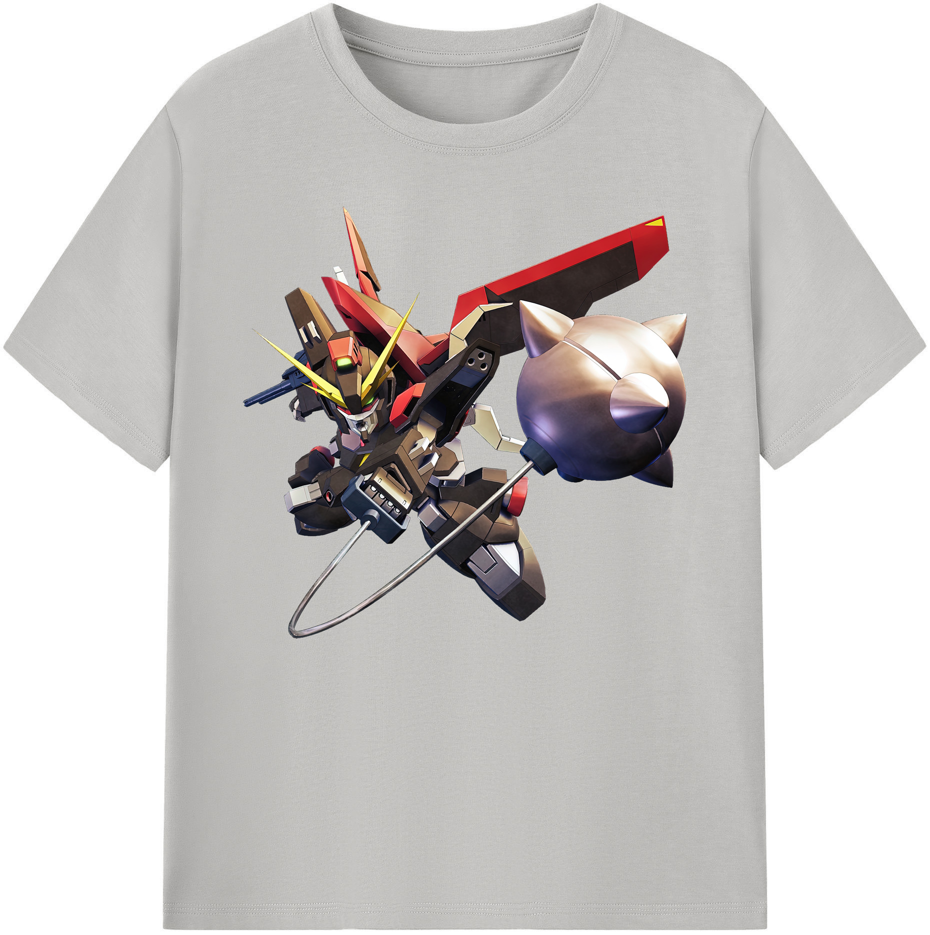 （画像用） 機動戦士ガンダム Mobile Suit Gundam 綿100％ メンズ半袖Tシャツ｜肌触りやわらか＆通気性