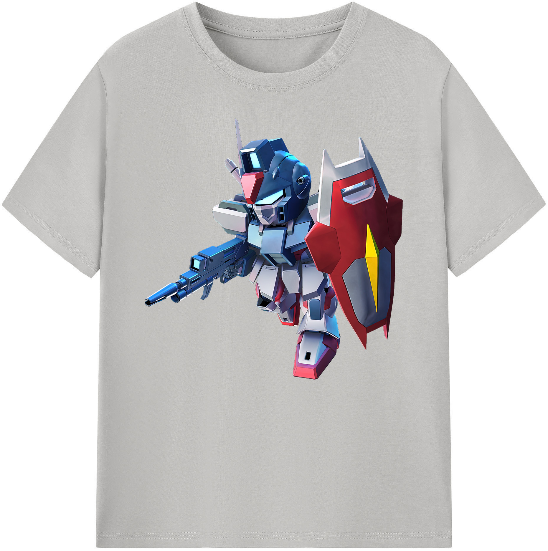 （画像用） 機動戦士ガンダム Mobile Suit Gundam 綿100％ メンズ半袖Tシャツ｜肌触りやわらか＆通気性