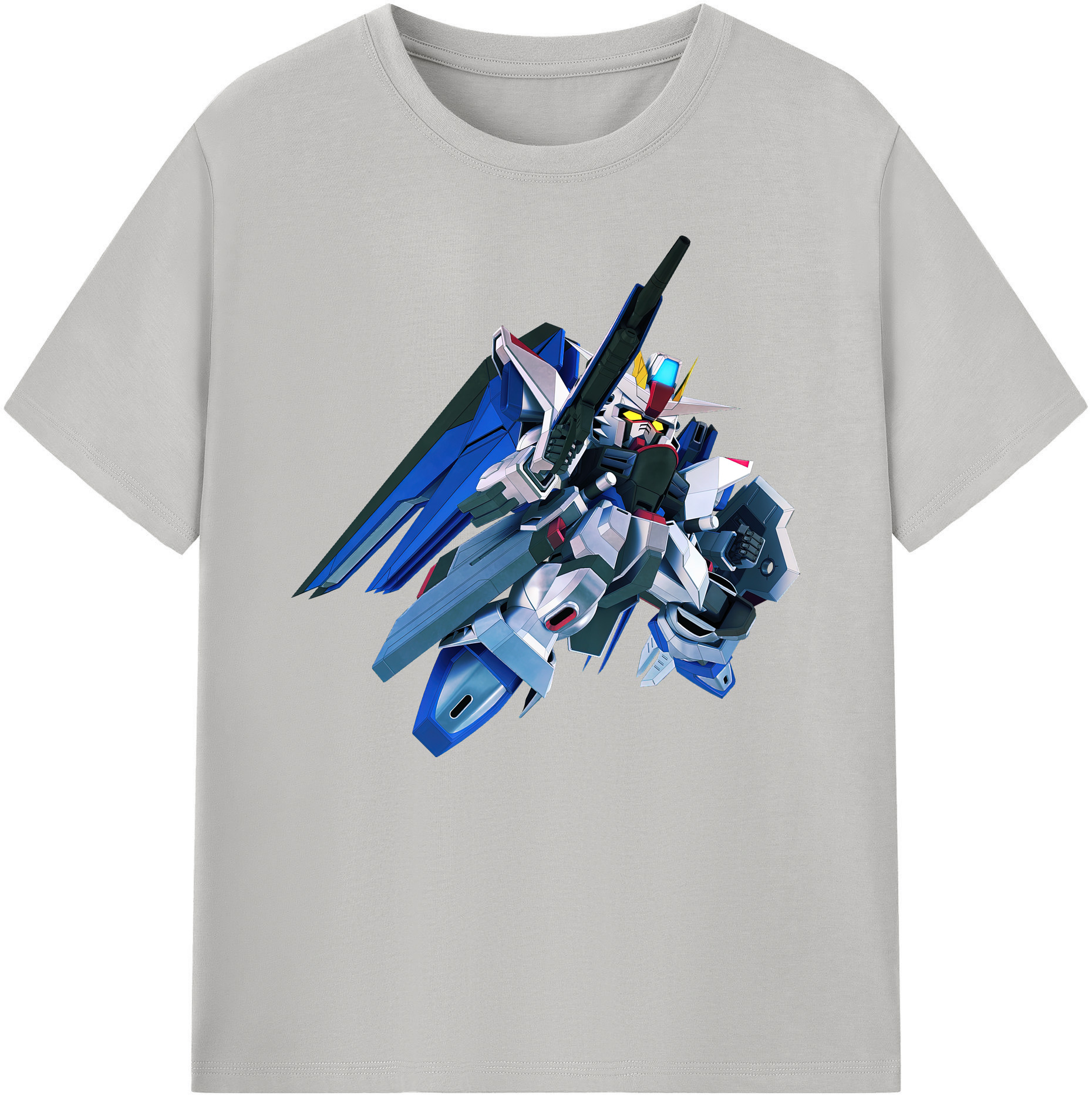 （画像用） 機動戦士ガンダム Mobile Suit Gundam 綿100％ メンズ半袖Tシャツ｜肌触りやわらか＆通気性