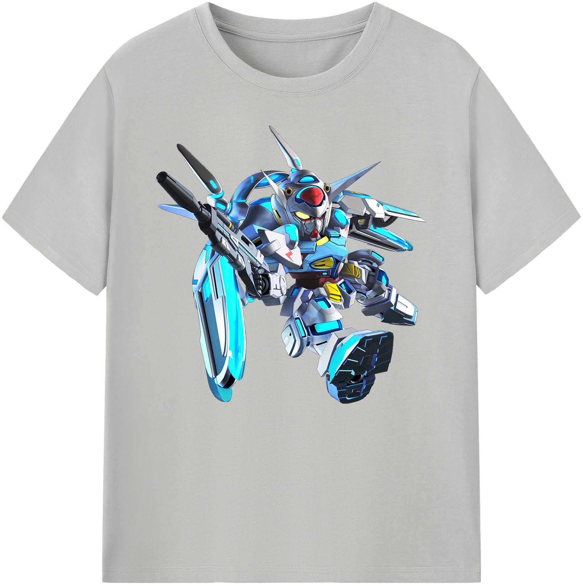 （画像用） 機動戦士ガンダム Mobile Suit Gundam 綿100％ メンズ半袖Tシャツ｜肌触りやわらか＆通気性