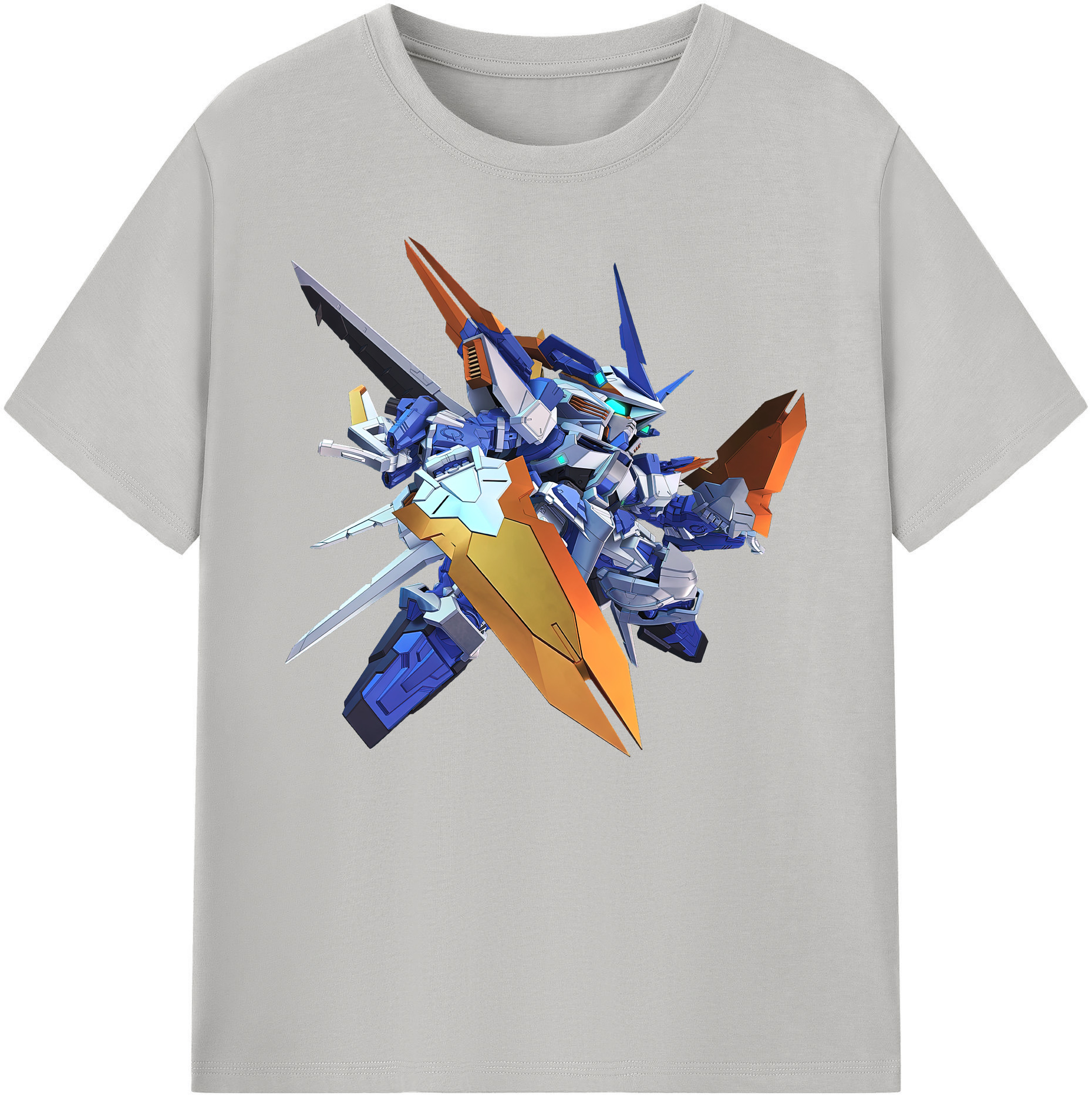 （画像用） 機動戦士ガンダム Mobile Suit Gundam 綿100％ メンズ半袖Tシャツ｜肌触りやわらか＆通気性