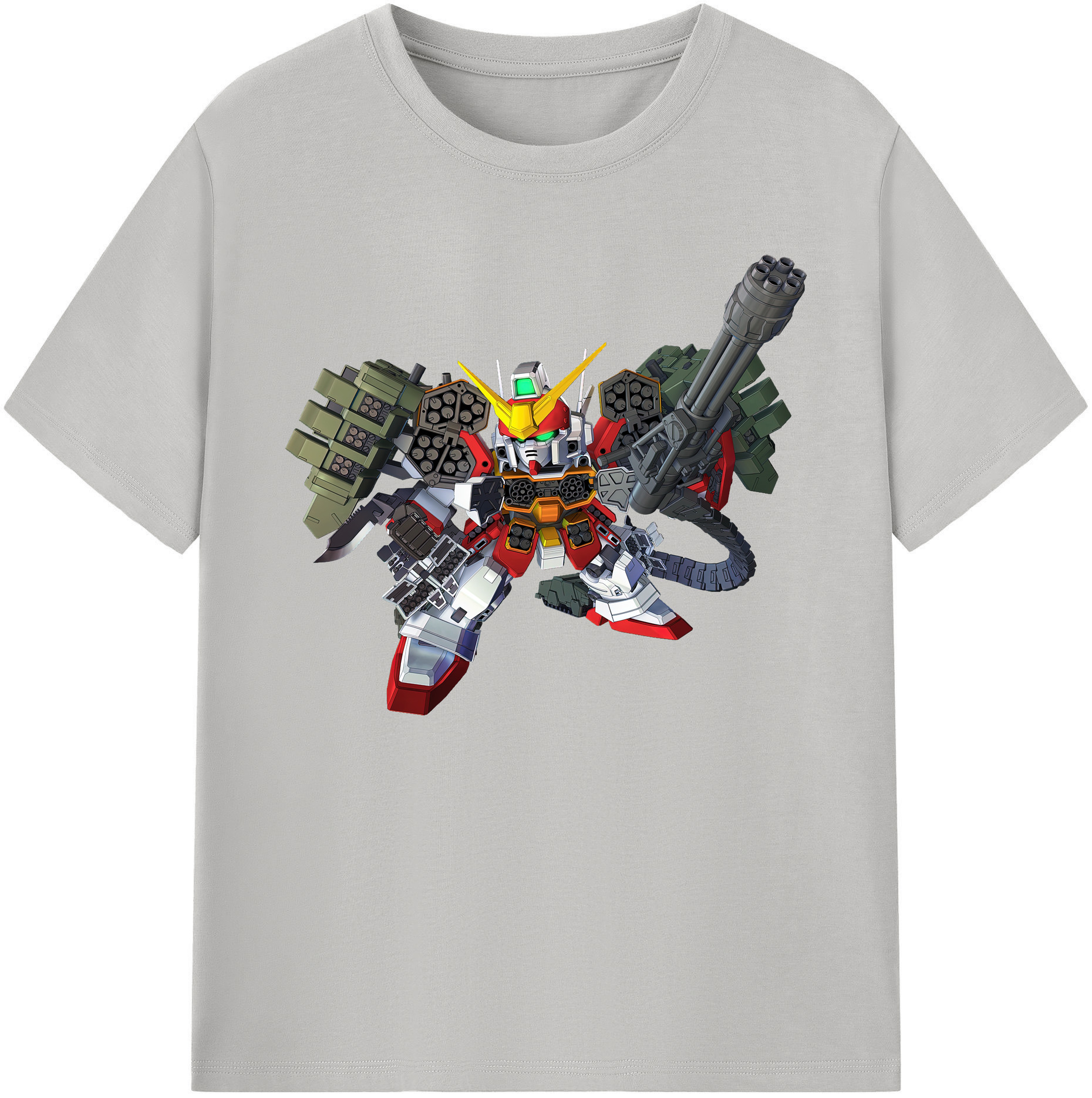（画像用） 機動戦士ガンダム Mobile Suit Gundam 綿100％ メンズ半袖Tシャツ｜肌触りやわらか＆通気性