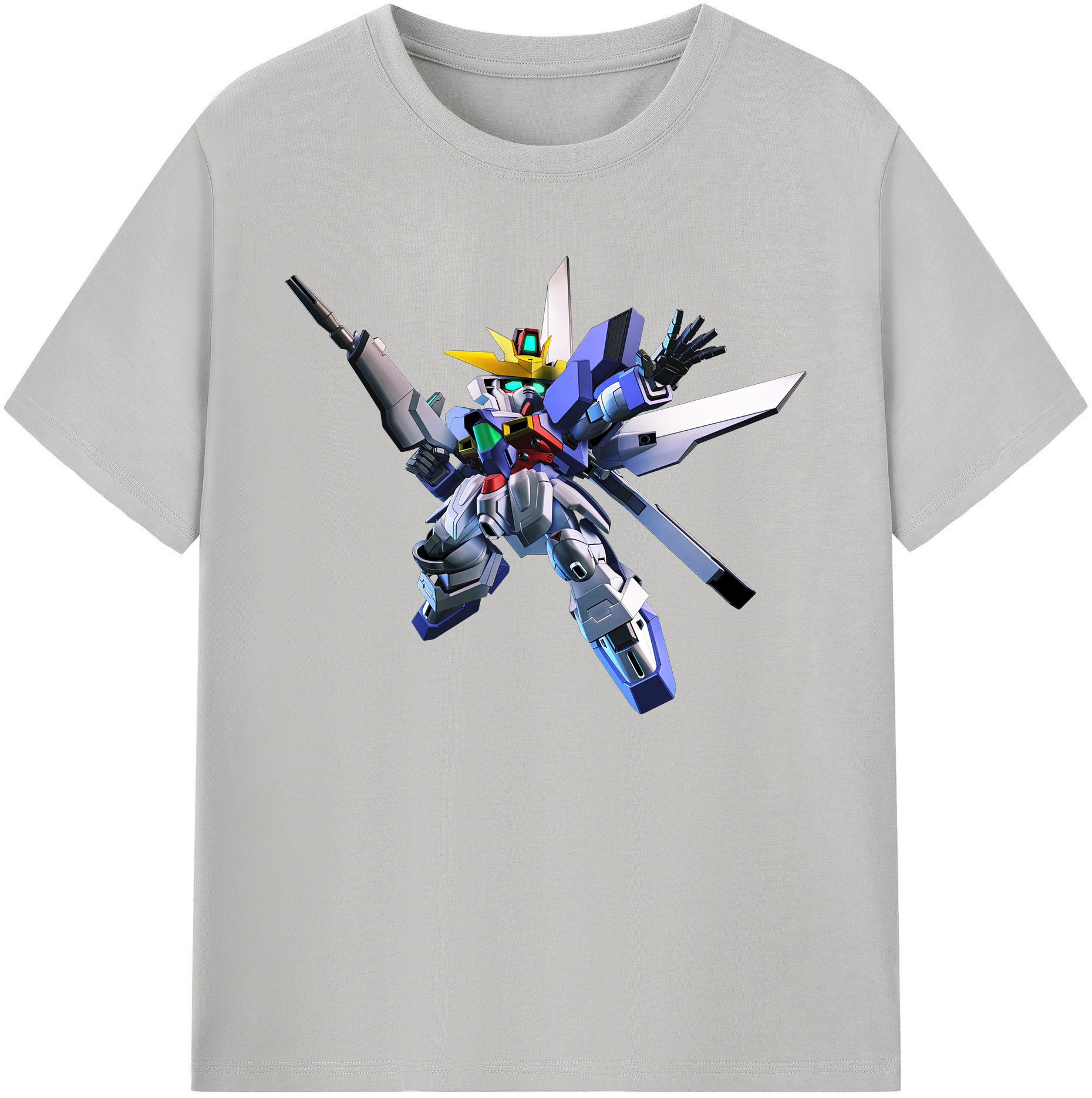 （画像用） 機動戦士ガンダム Mobile Suit Gundam 綿100％ メンズ半袖Tシャツ｜肌触りやわらか＆通気性