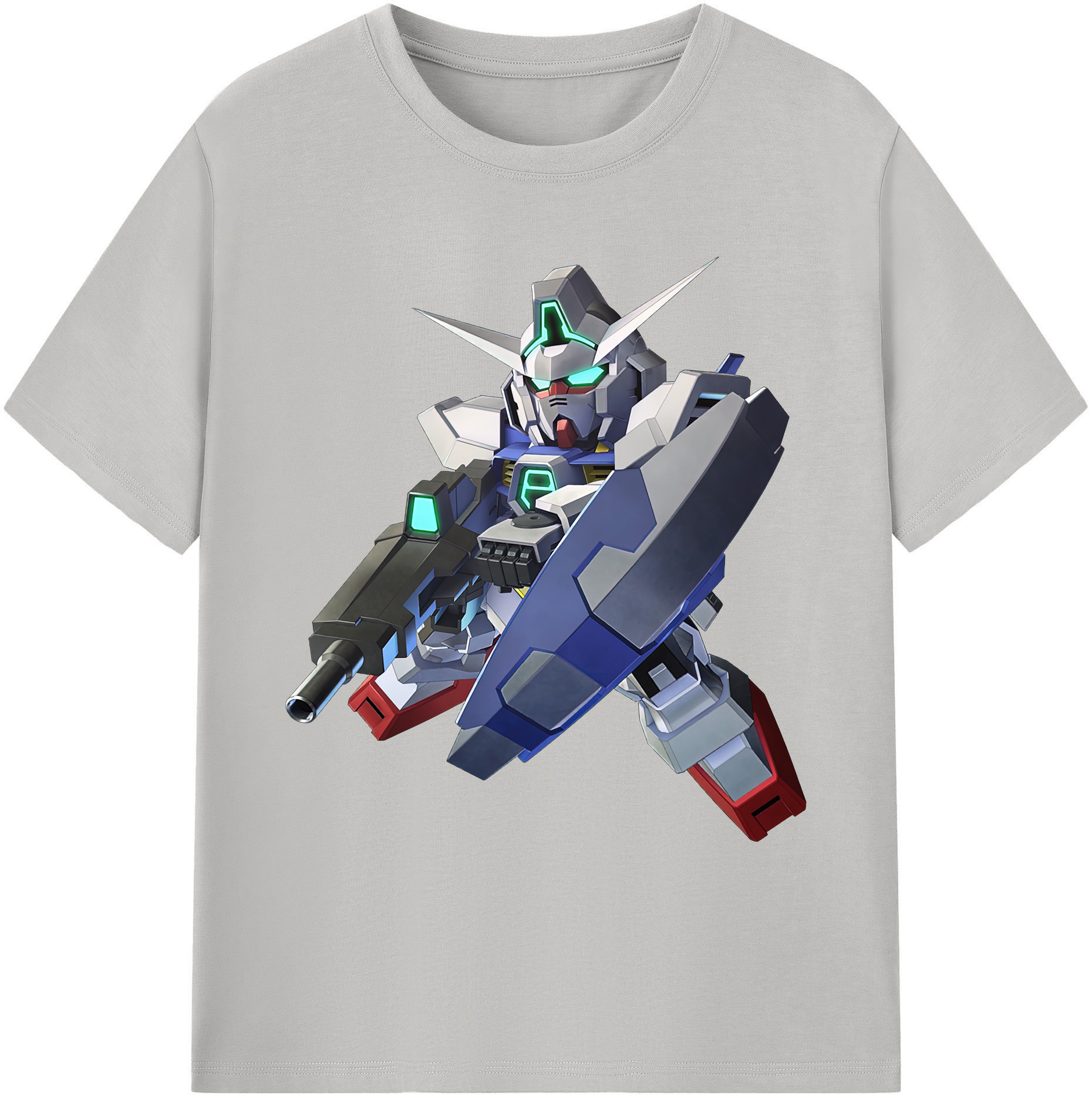 （画像用） 機動戦士ガンダム Mobile Suit Gundam 綿100％ メンズ半袖Tシャツ｜肌触りやわらか＆通気性