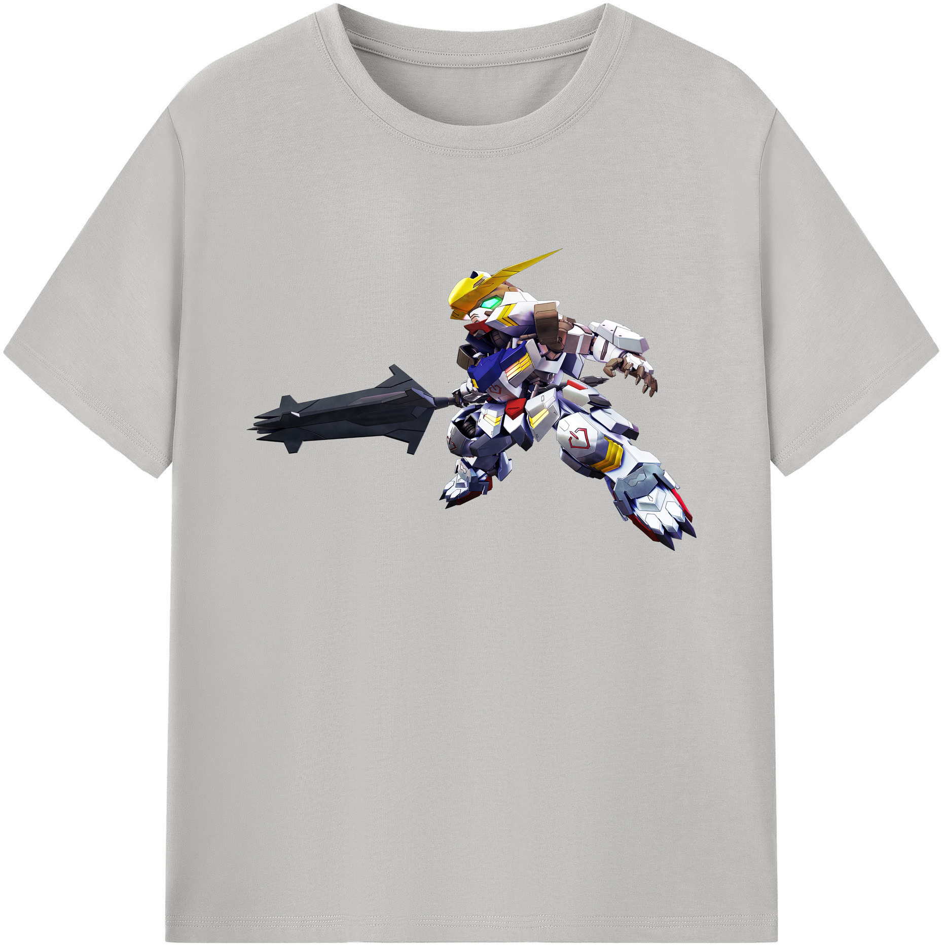 （画像用） 機動戦士ガンダム Mobile Suit Gundam 綿100％ メンズ半袖Tシャツ｜肌触りやわらか＆通気性