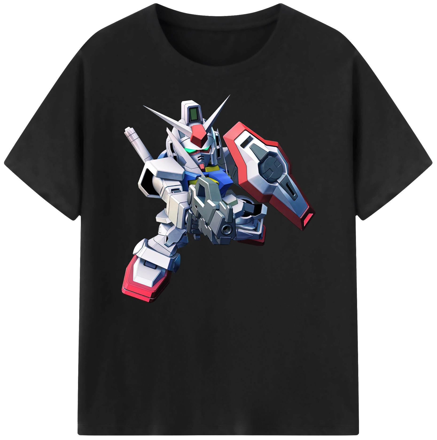 （画像用） 機動戦士ガンダム Mobile Suit Gundam 綿100％ メンズ半袖Tシャツ｜肌触りやわらか＆通気性