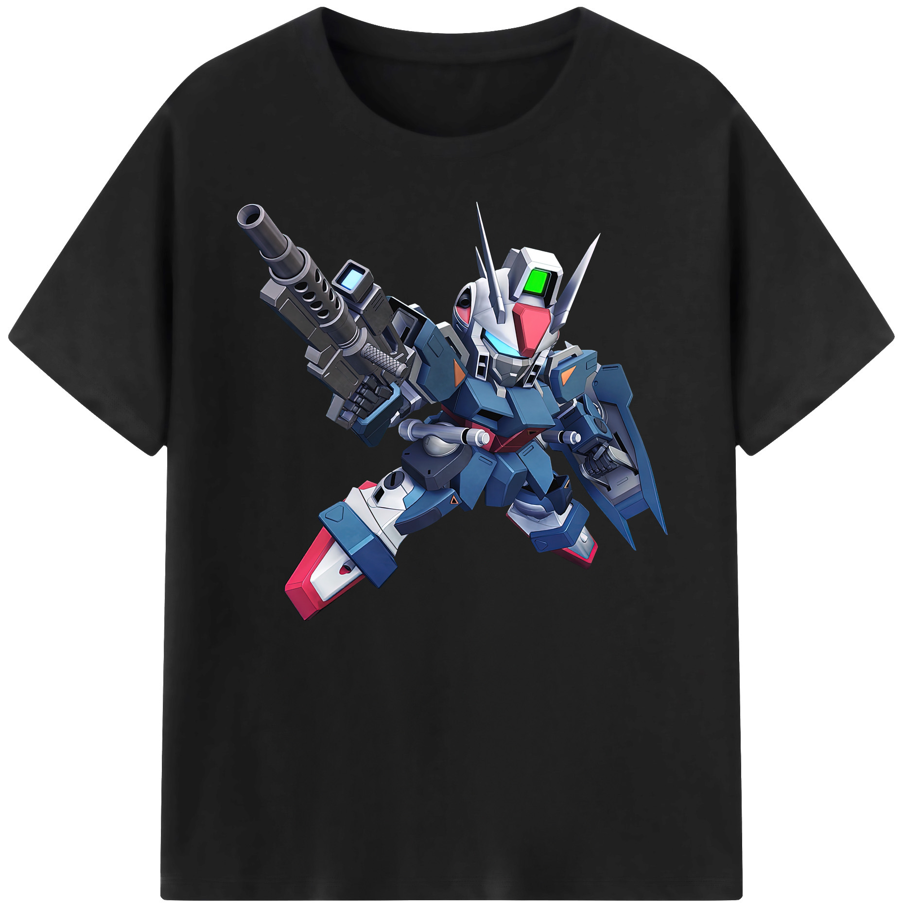 （画像用） 機動戦士ガンダム Mobile Suit Gundam 綿100％ メンズ半袖Tシャツ｜肌触りやわらか＆通気性