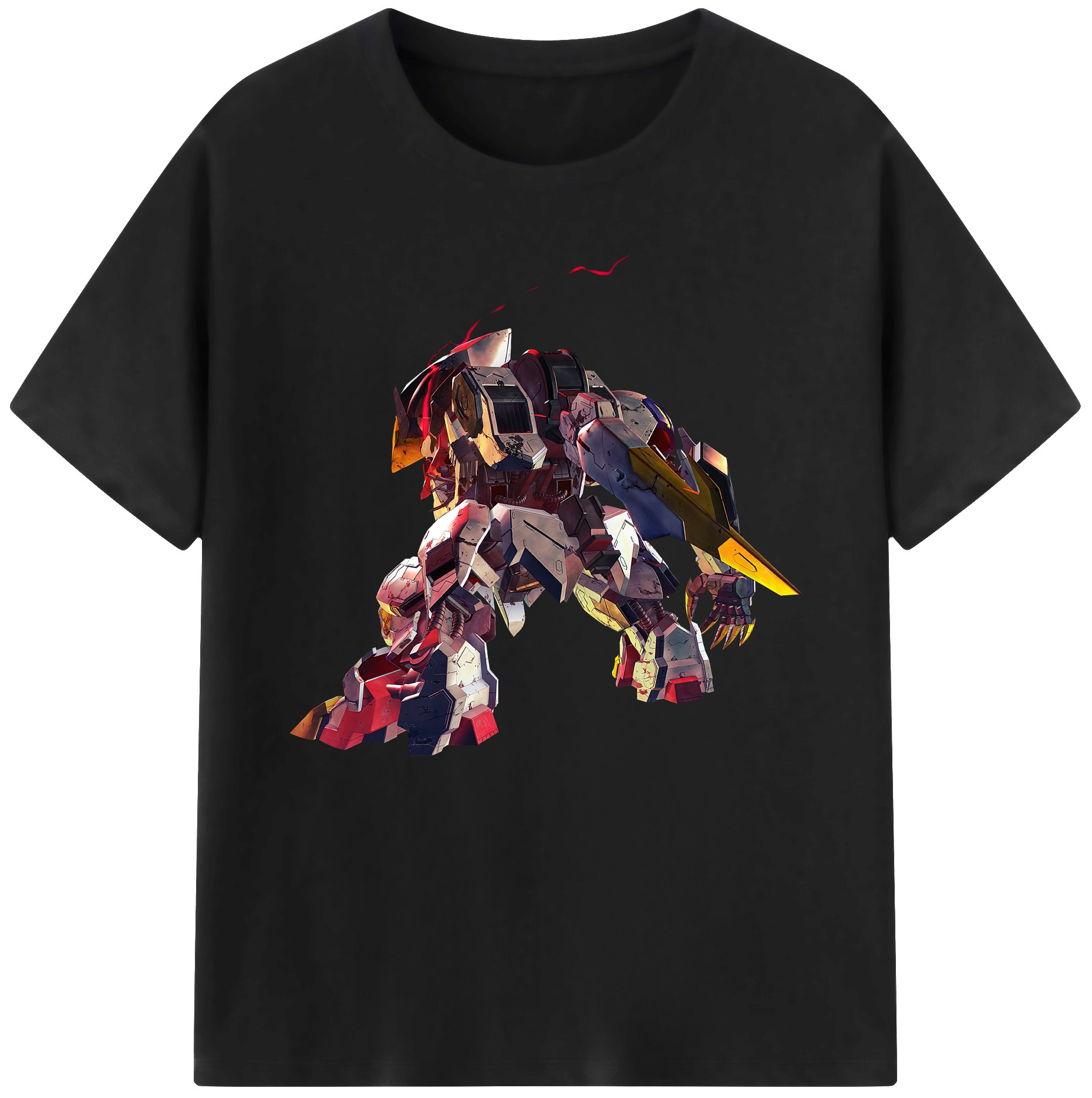 （画像用） 機動戦士ガンダム Mobile Suit Gundam 綿100％ メンズ半袖Tシャツ｜肌触りやわらか＆通気性