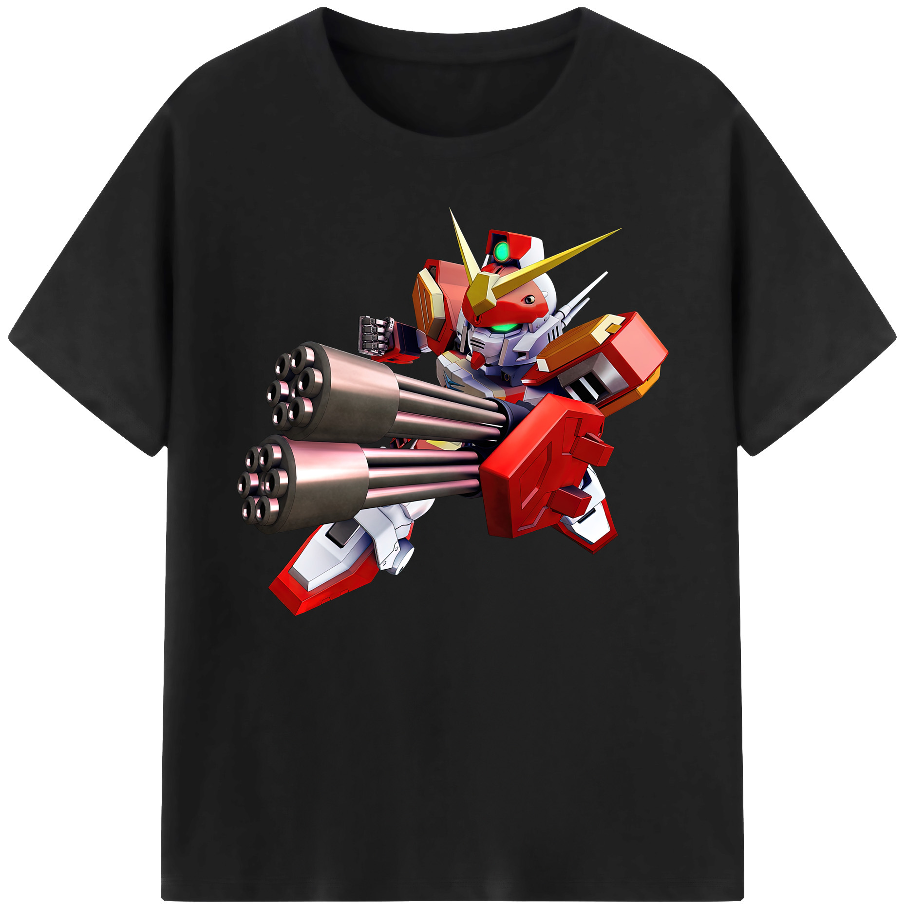 （画像用） 機動戦士ガンダム Mobile Suit Gundam 綿100％ メンズ半袖Tシャツ｜肌触りやわらか＆通気性