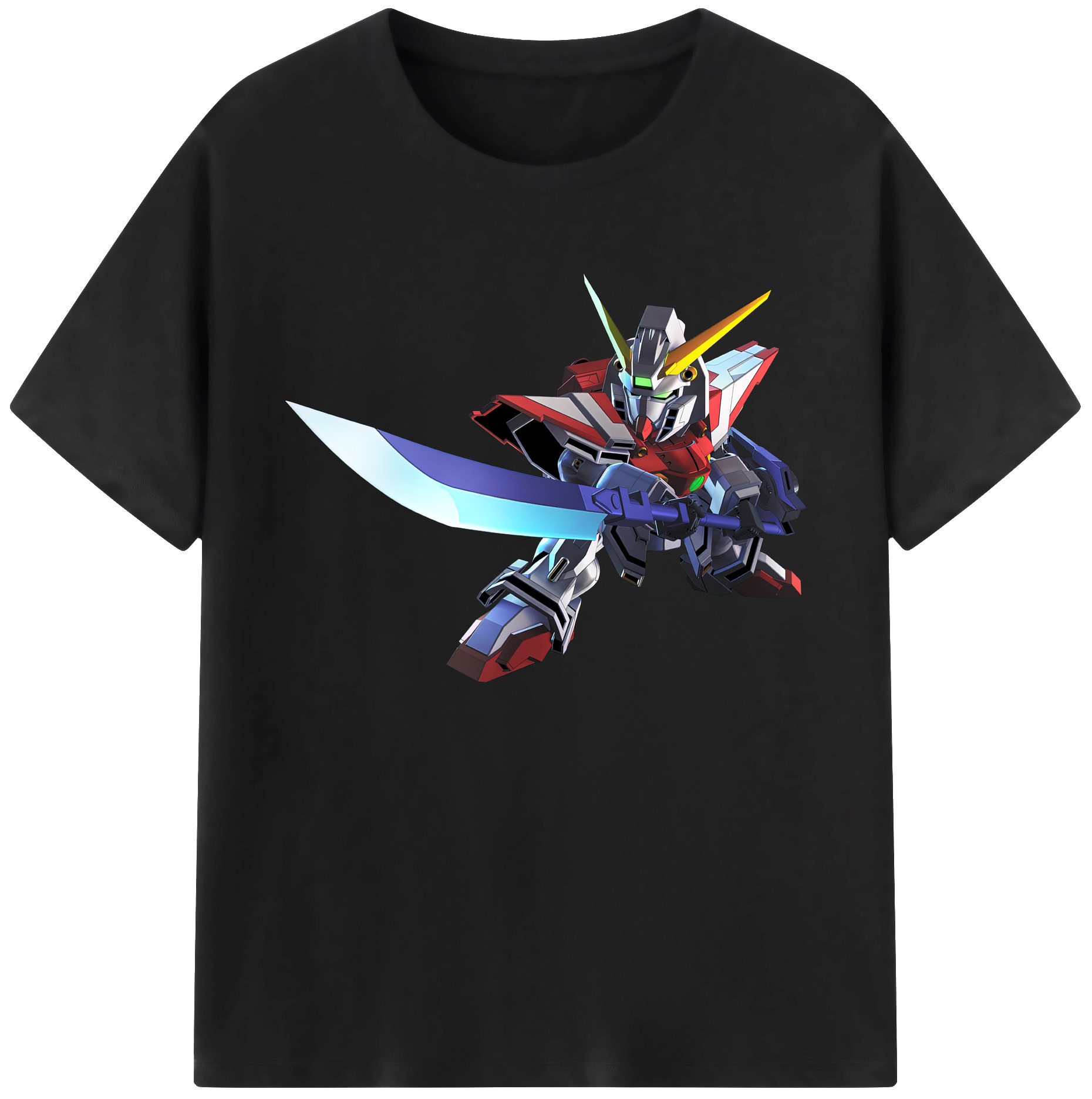 （画像用） 機動戦士ガンダム Mobile Suit Gundam 綿100％ メンズ半袖Tシャツ｜肌触りやわらか＆通気性