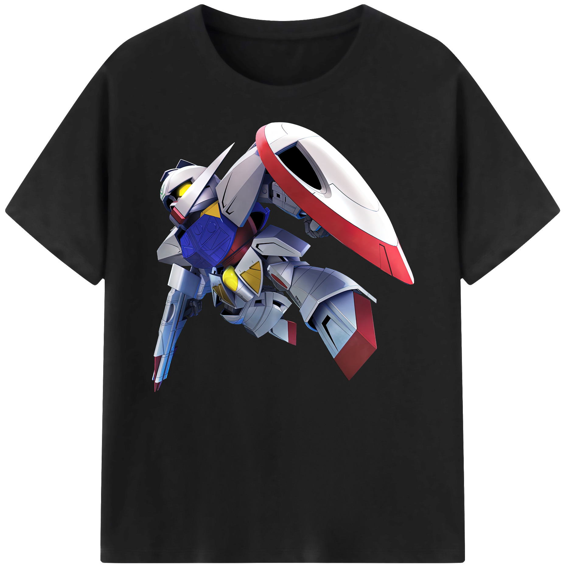 （画像用） 機動戦士ガンダム Mobile Suit Gundam 綿100％ メンズ半袖Tシャツ｜肌触りやわらか＆通気性