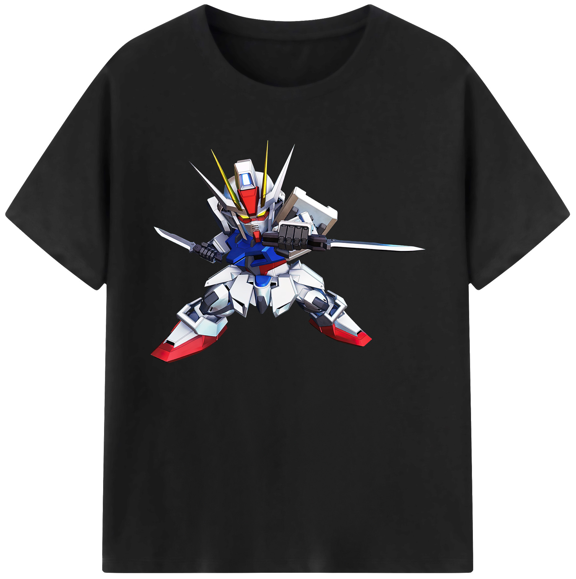 （画像用） 機動戦士ガンダム Mobile Suit Gundam 綿100％ メンズ半袖Tシャツ｜肌触りやわらか＆通気性