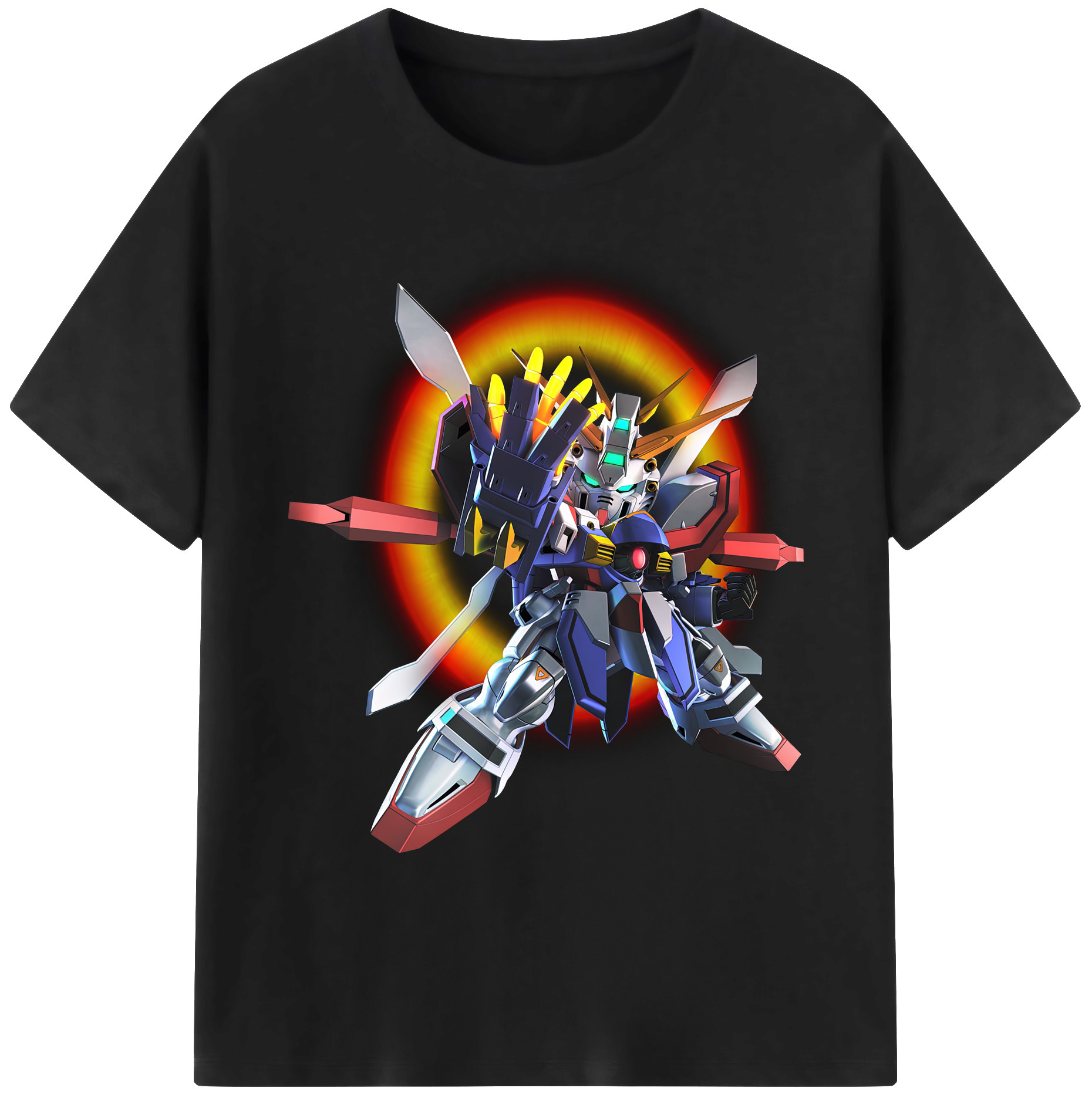 （画像用） 機動戦士ガンダム Mobile Suit Gundam 綿100％ メンズ半袖Tシャツ｜肌触りやわらか＆通気性