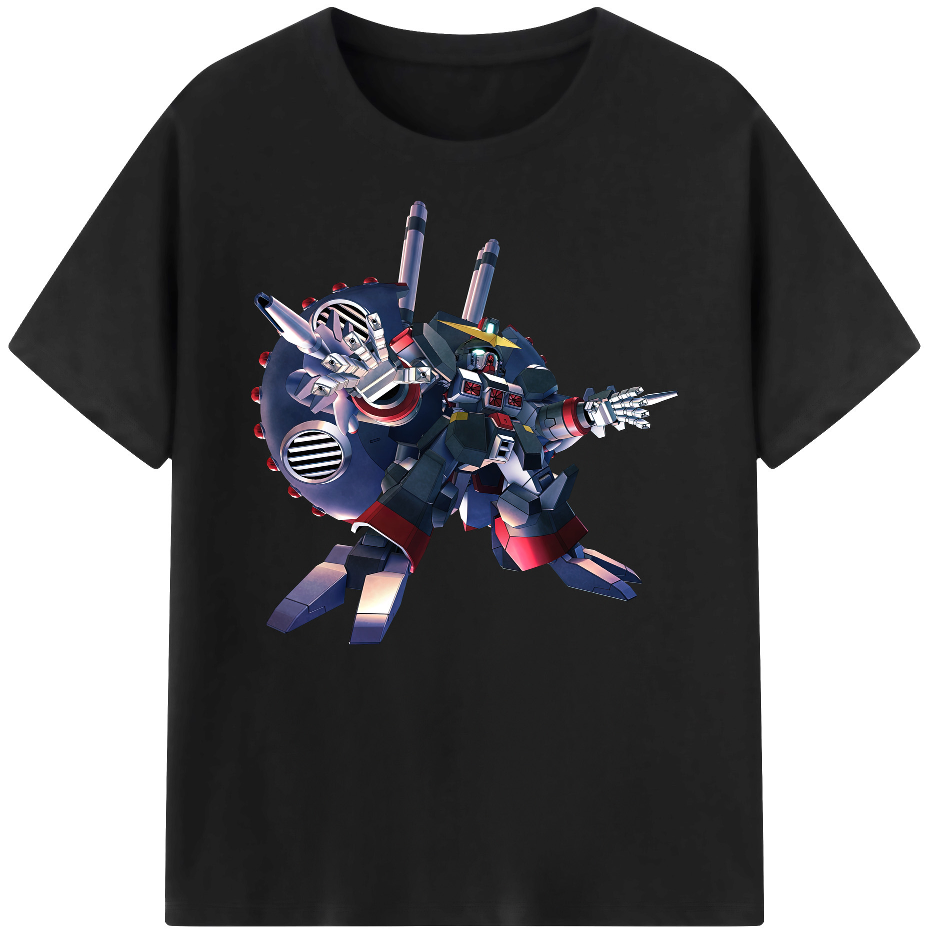 （画像用） 機動戦士ガンダム Mobile Suit Gundam 綿100％ メンズ半袖Tシャツ｜肌触りやわらか＆通気性
