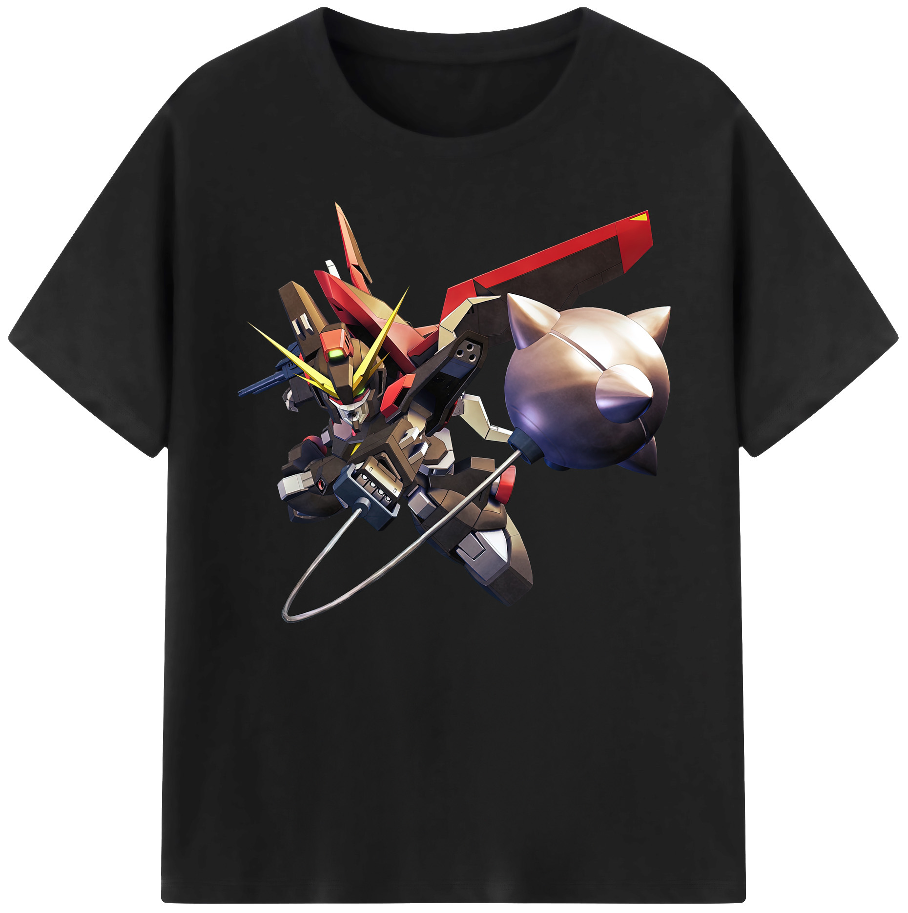 （画像用） 機動戦士ガンダム Mobile Suit Gundam 綿100％ メンズ半袖Tシャツ｜肌触りやわらか＆通気性