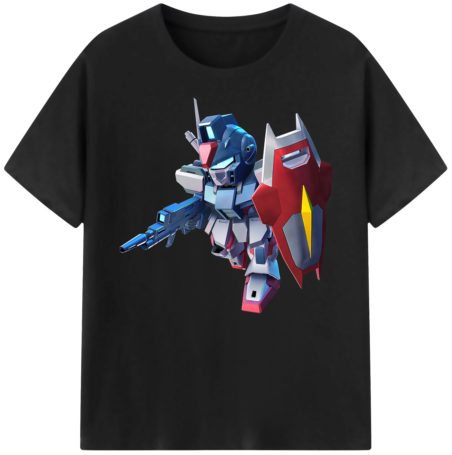 （画像用） 機動戦士ガンダム Mobile Suit Gundam 綿100％ メンズ半袖Tシャツ｜肌触りやわらか＆通気性