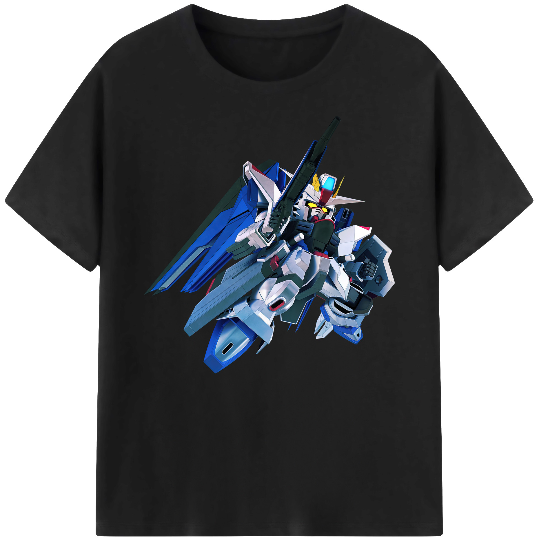 （画像用） 機動戦士ガンダム Mobile Suit Gundam 綿100％ メンズ半袖Tシャツ｜肌触りやわらか＆通気性