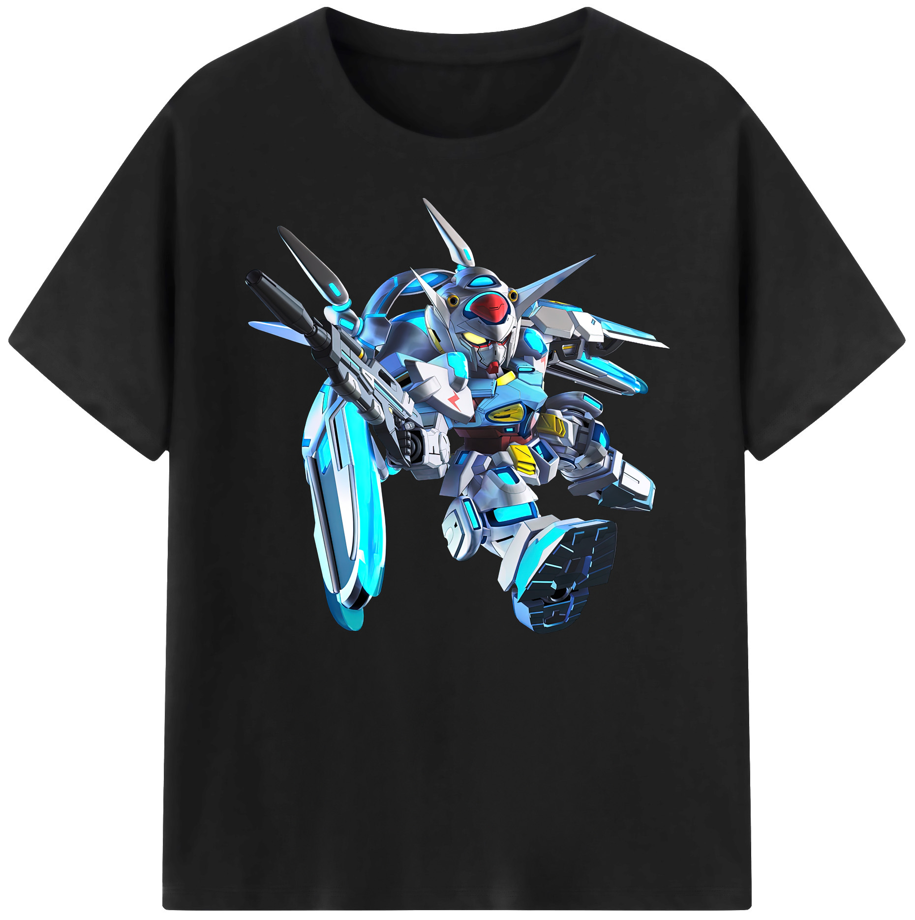 （画像用） 機動戦士ガンダム Mobile Suit Gundam 綿100％ メンズ半袖Tシャツ｜肌触りやわらか＆通気性