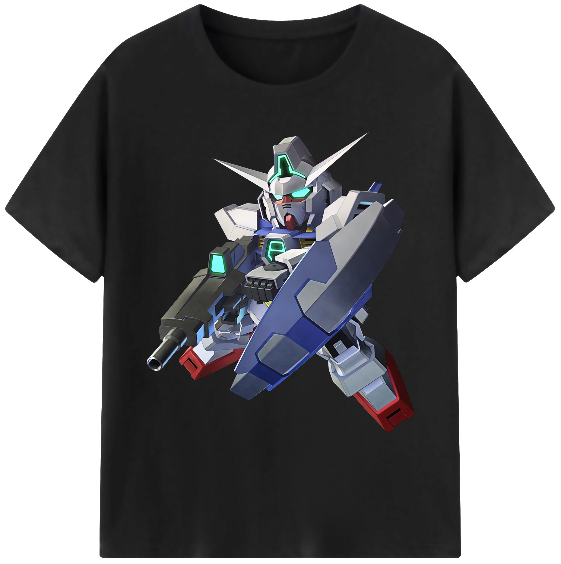 （画像用） 機動戦士ガンダム Mobile Suit Gundam 綿100％ メンズ半袖Tシャツ｜肌触りやわらか＆通気性