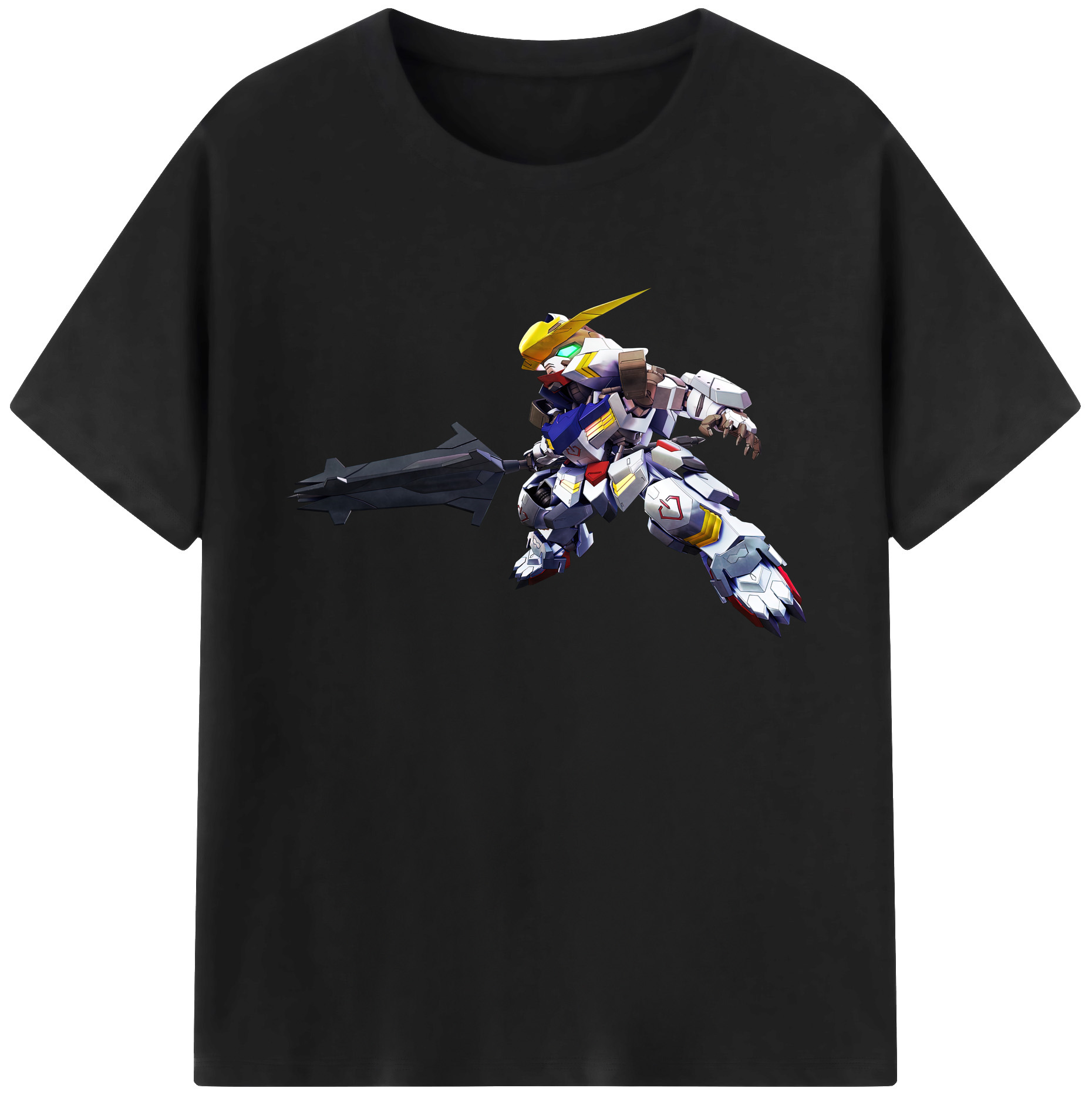 （画像用） 機動戦士ガンダム Mobile Suit Gundam 綿100％ メンズ半袖Tシャツ｜肌触りやわらか＆通気性