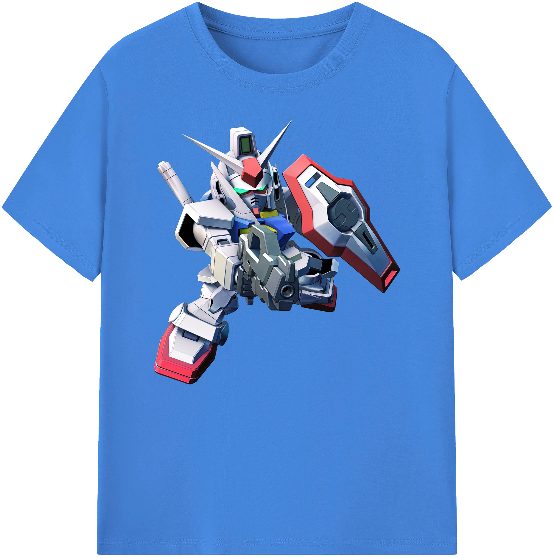 （画像用） 機動戦士ガンダム Mobile Suit Gundam 綿100％ メンズ半袖Tシャツ｜肌触りやわらか＆通気性
