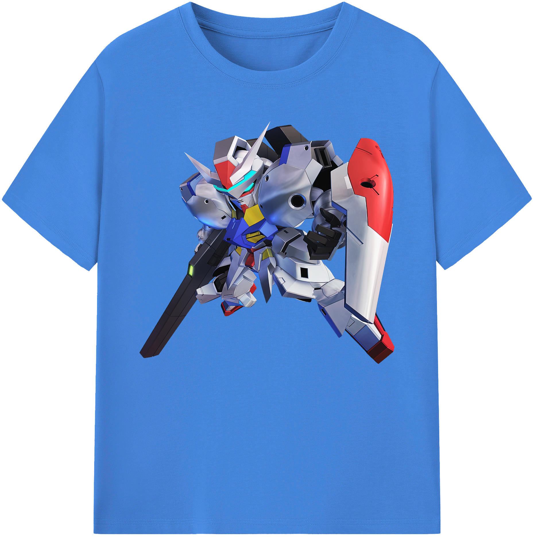 （画像用） 機動戦士ガンダム Mobile Suit Gundam 綿100％ メンズ半袖Tシャツ｜肌触りやわらか＆通気性