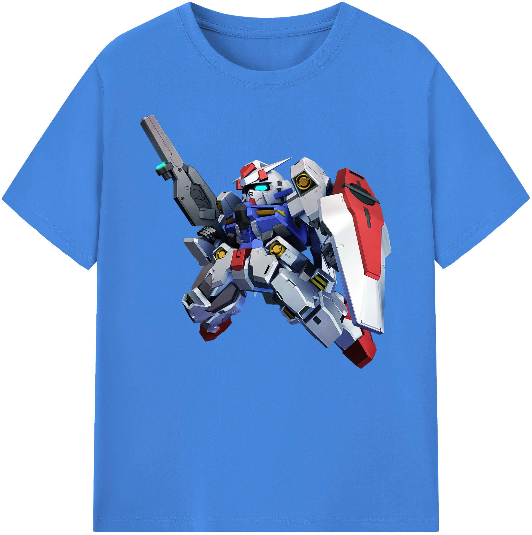 （画像用） 機動戦士ガンダム Mobile Suit Gundam 綿100％ メンズ半袖Tシャツ｜肌触りやわらか＆通気性