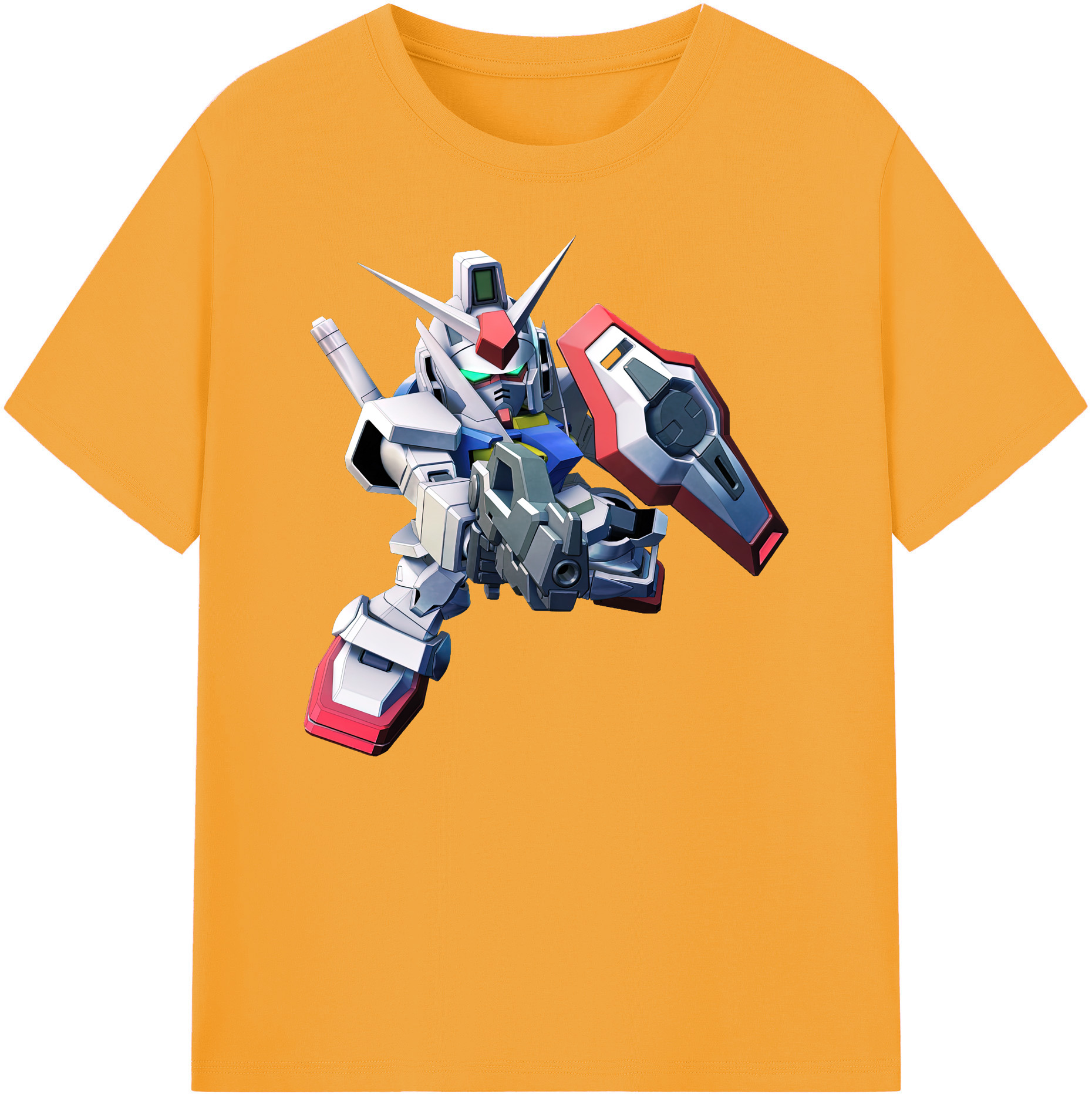 （画像用） 機動戦士ガンダム Mobile Suit Gundam 綿100％ メンズ半袖Tシャツ｜肌触りやわらか＆通気性