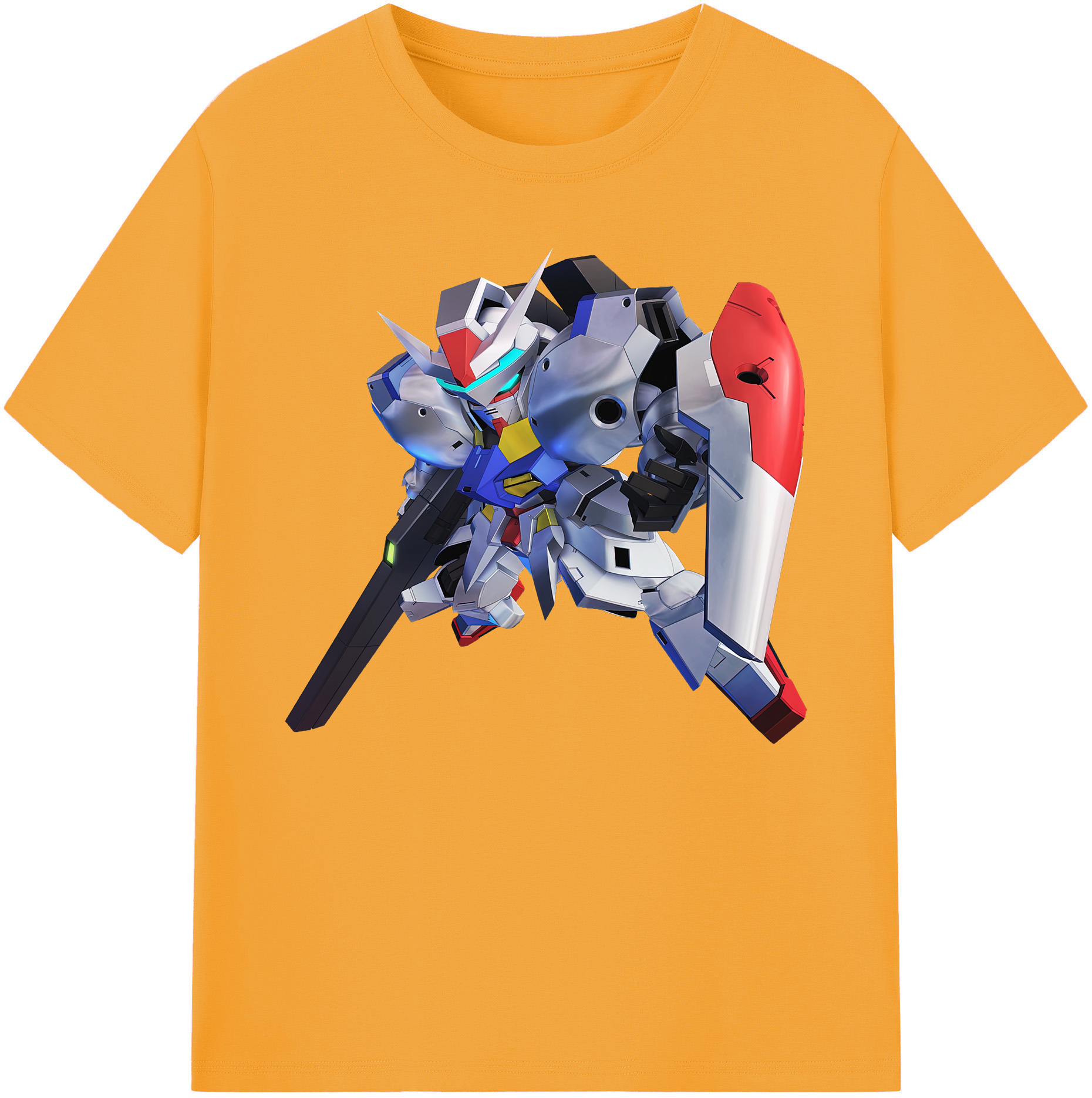 （画像用） 機動戦士ガンダム Mobile Suit Gundam 綿100％ メンズ半袖Tシャツ｜肌触りやわらか＆通気性