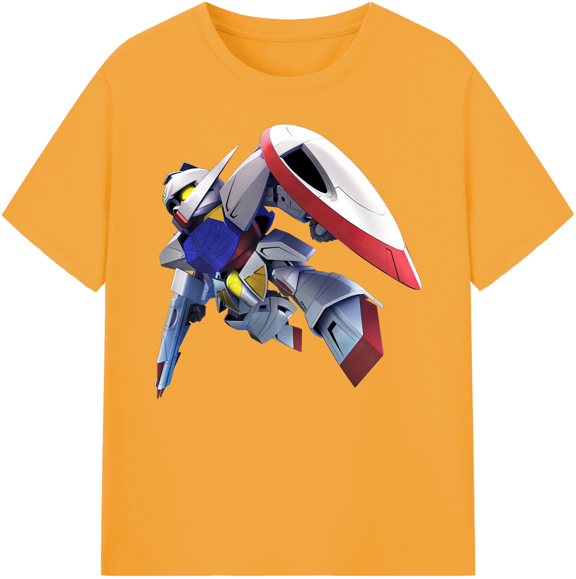 （画像用） 機動戦士ガンダム Mobile Suit Gundam 綿100％ メンズ半袖Tシャツ｜肌触りやわらか＆通気性