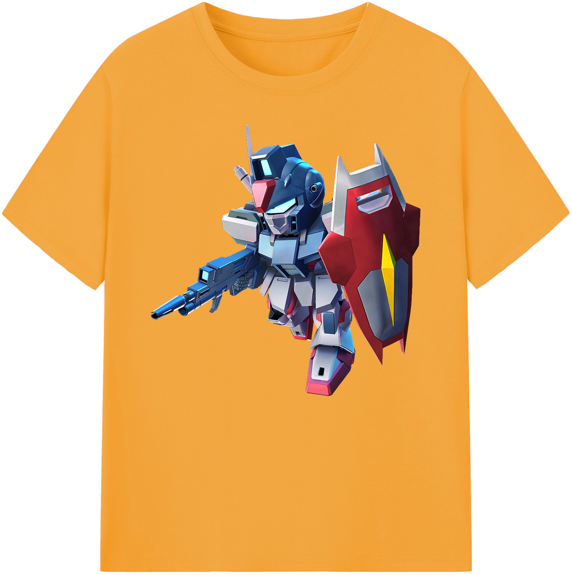 （画像用） 機動戦士ガンダム Mobile Suit Gundam 綿100％ メンズ半袖Tシャツ｜肌触りやわらか＆通気性