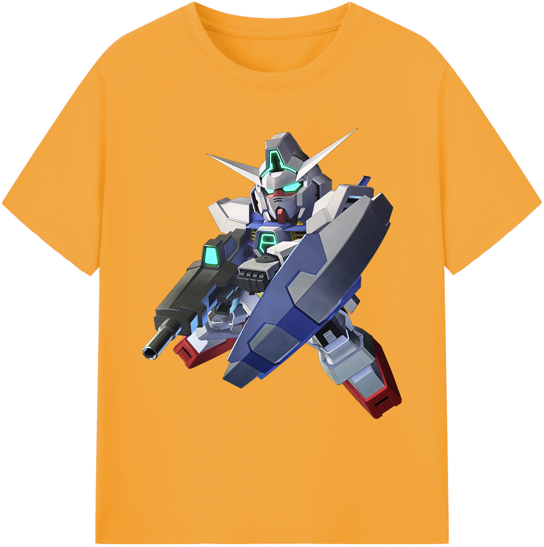 （画像用） 機動戦士ガンダム Mobile Suit Gundam 綿100％ メンズ半袖Tシャツ｜肌触りやわらか＆通気性