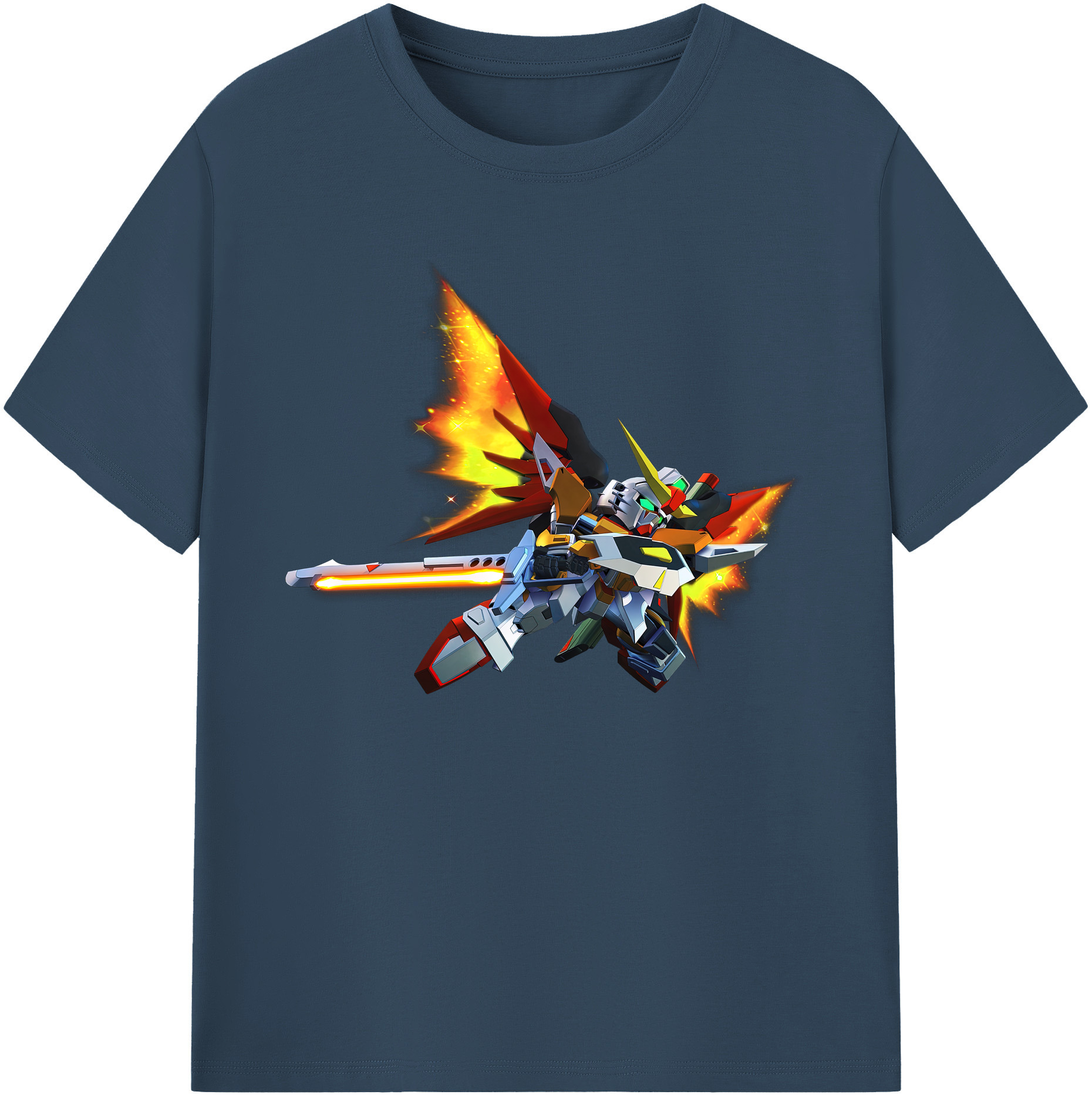 （画像用） 機動戦士ガンダム Mobile Suit Gundam 綿100％ メンズ半袖Tシャツ｜肌触りやわらか＆通気性