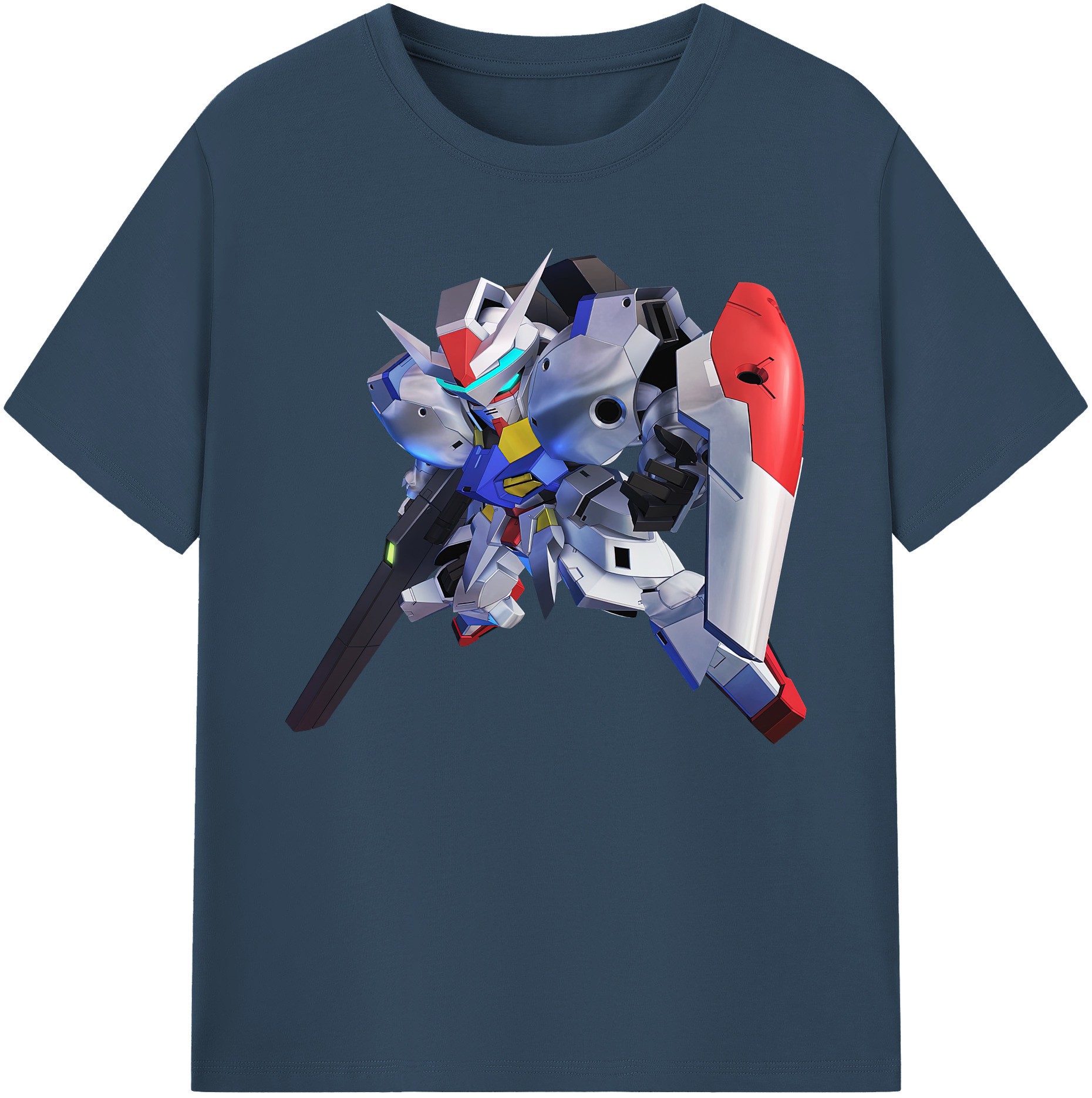（画像用） 機動戦士ガンダム Mobile Suit Gundam 綿100％ メンズ半袖Tシャツ｜肌触りやわらか＆通気性