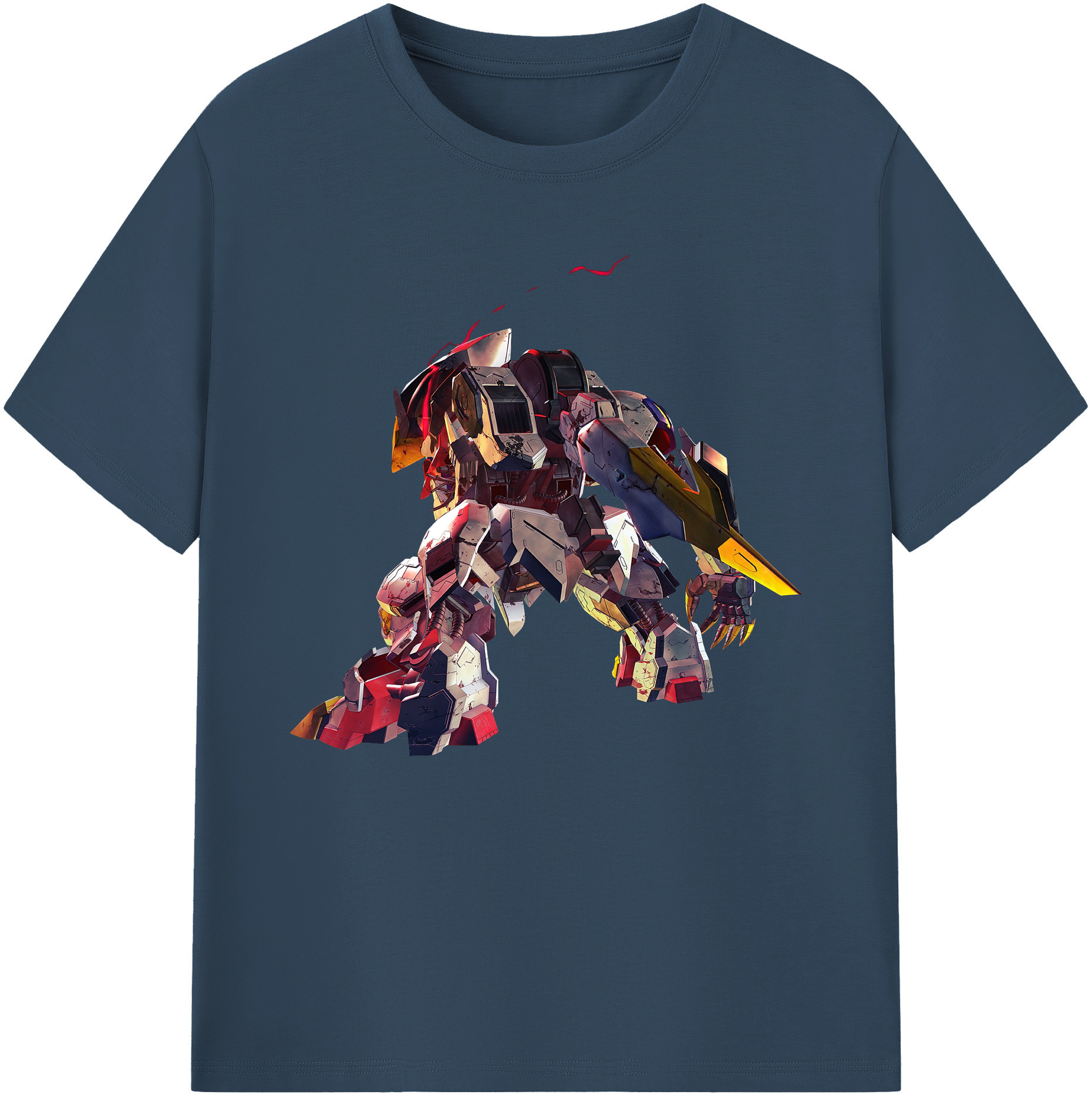 （画像用） 機動戦士ガンダム Mobile Suit Gundam 綿100％ メンズ半袖Tシャツ｜肌触りやわらか＆通気性