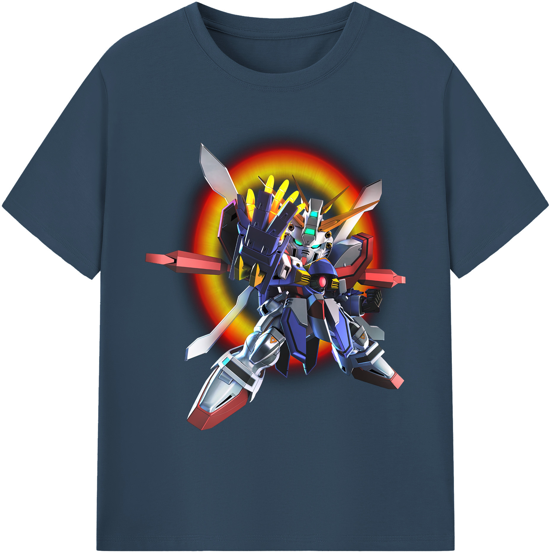 （画像用） 機動戦士ガンダム Mobile Suit Gundam 綿100％ メンズ半袖Tシャツ｜肌触りやわらか＆通気性
