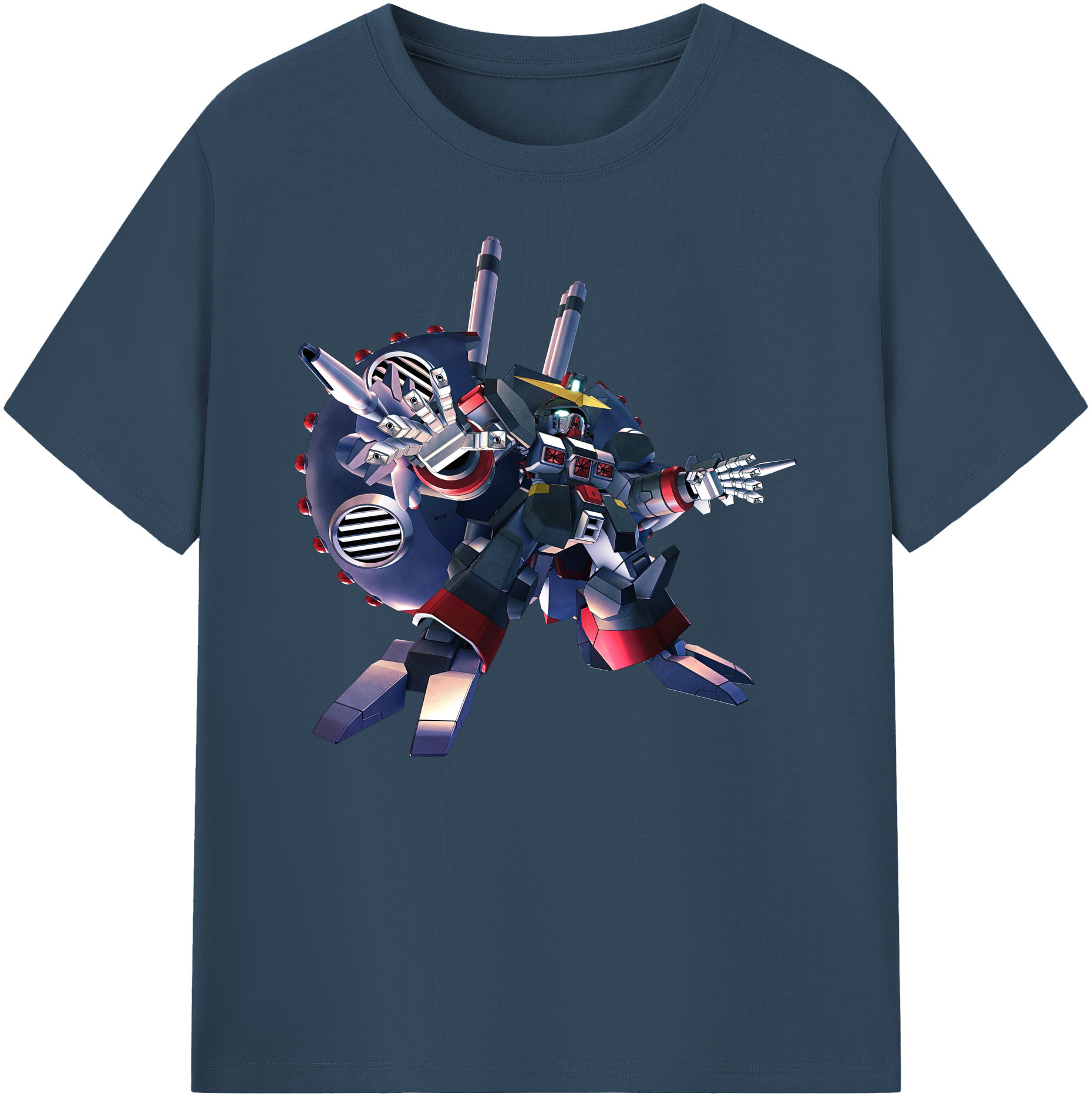 （画像用） 機動戦士ガンダム Mobile Suit Gundam 綿100％ メンズ半袖Tシャツ｜肌触りやわらか＆通気性