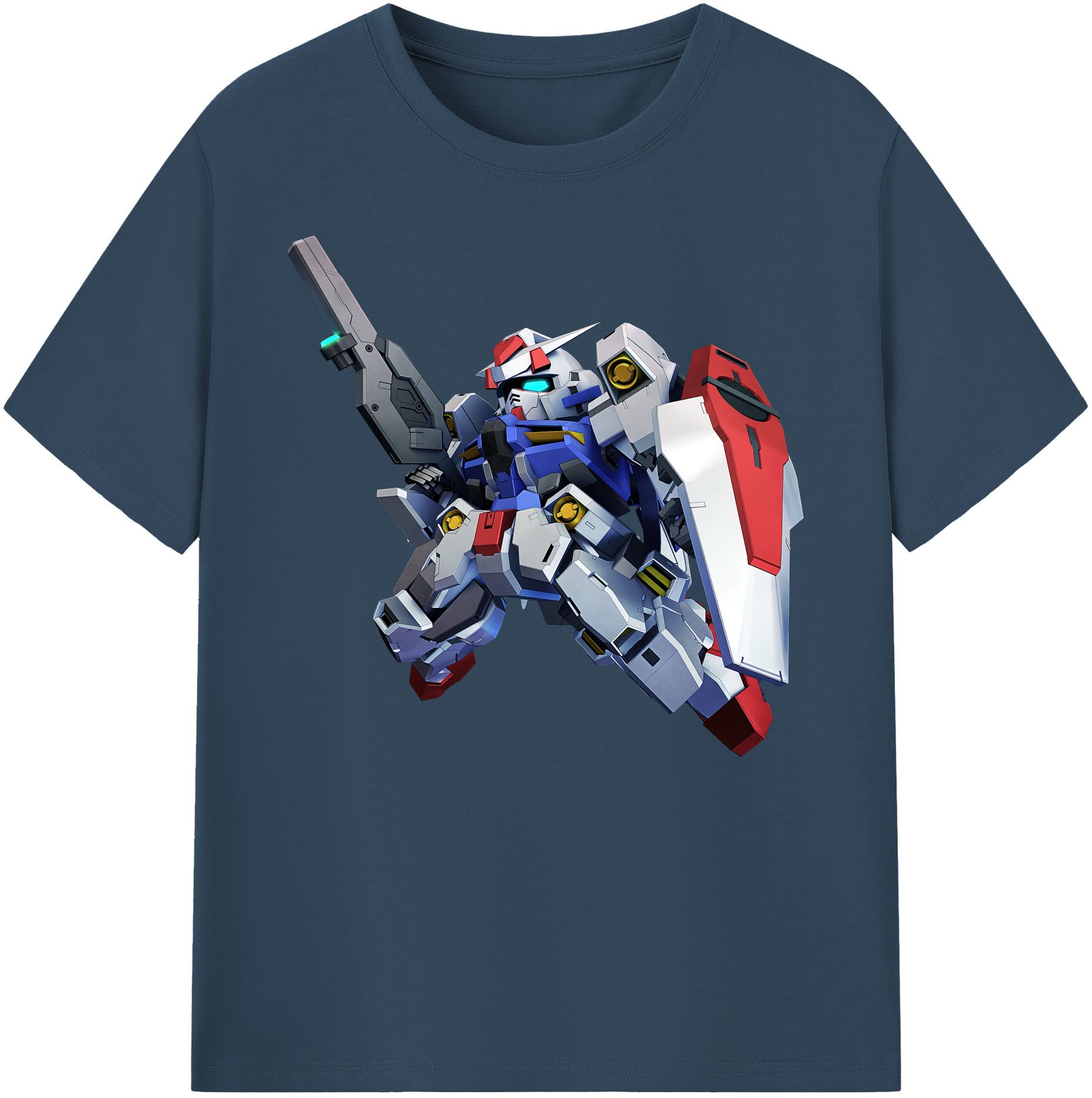 （画像用） 機動戦士ガンダム Mobile Suit Gundam 綿100％ メンズ半袖Tシャツ｜肌触りやわらか＆通気性