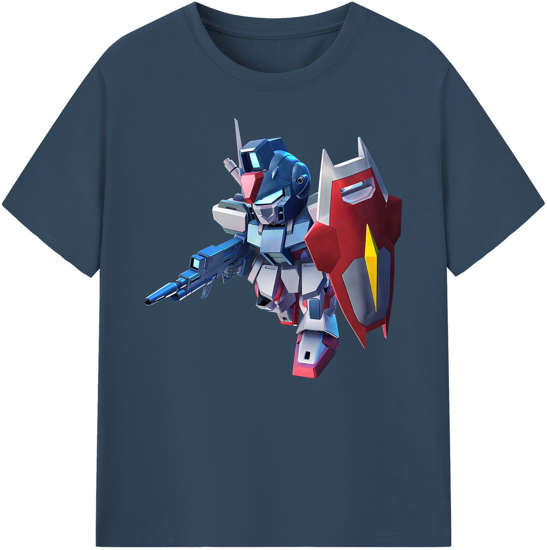 （画像用） 機動戦士ガンダム Mobile Suit Gundam 綿100％ メンズ半袖Tシャツ｜肌触りやわらか＆通気性