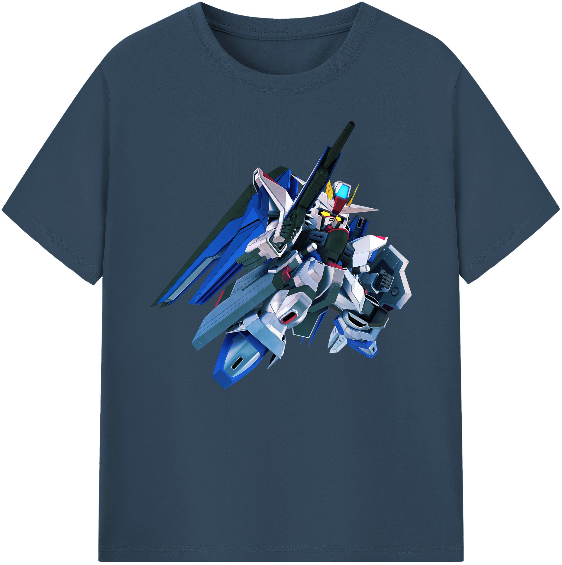 （画像用） 機動戦士ガンダム Mobile Suit Gundam 綿100％ メンズ半袖Tシャツ｜肌触りやわらか＆通気性