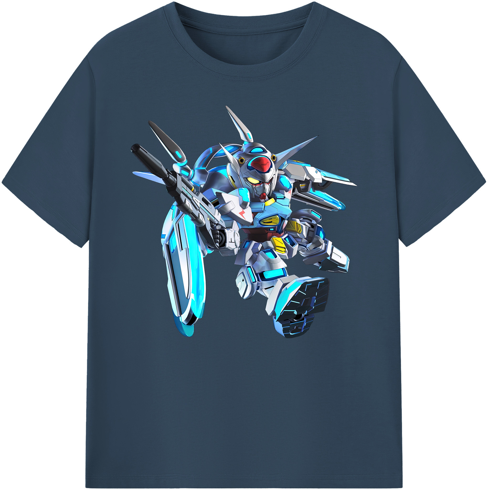 （画像用） 機動戦士ガンダム Mobile Suit Gundam 綿100％ メンズ半袖Tシャツ｜肌触りやわらか＆通気性