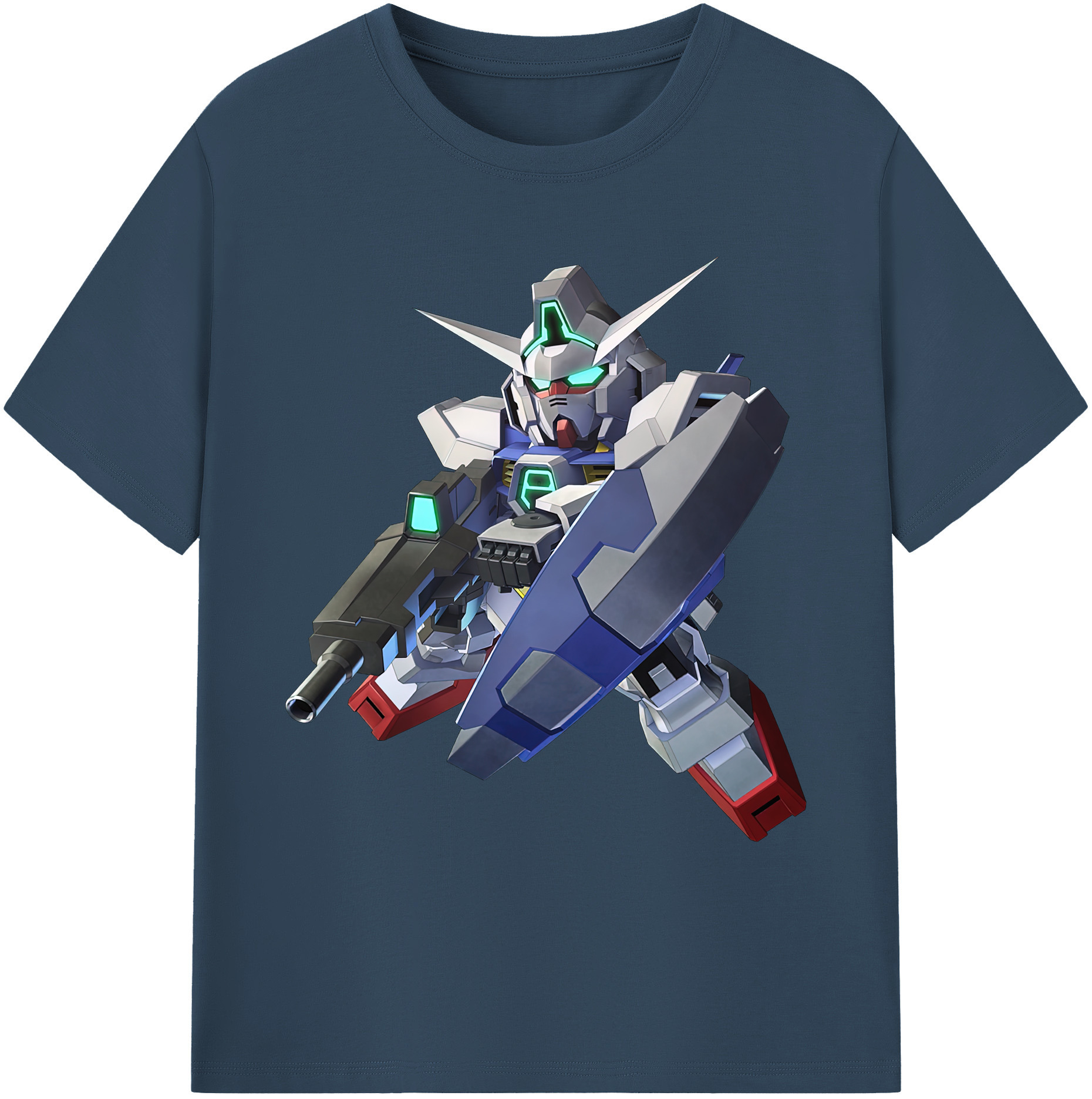 （画像用） 機動戦士ガンダム Mobile Suit Gundam 綿100％ メンズ半袖Tシャツ｜肌触りやわらか＆通気性