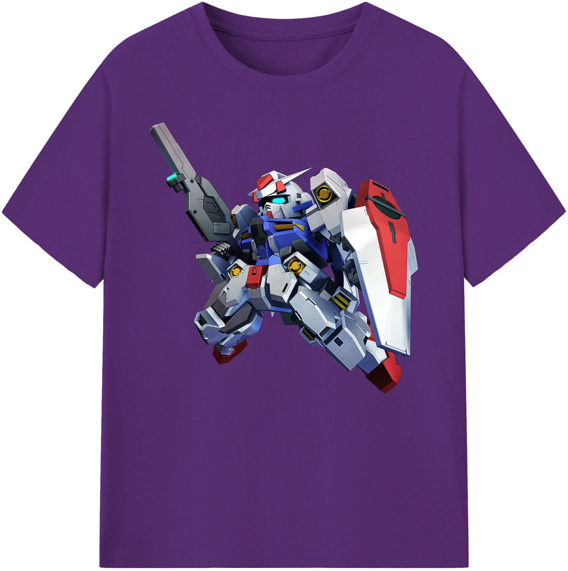 （画像用） 機動戦士ガンダム Mobile Suit Gundam 綿100％ メンズ半袖Tシャツ｜肌触りやわらか＆通気性