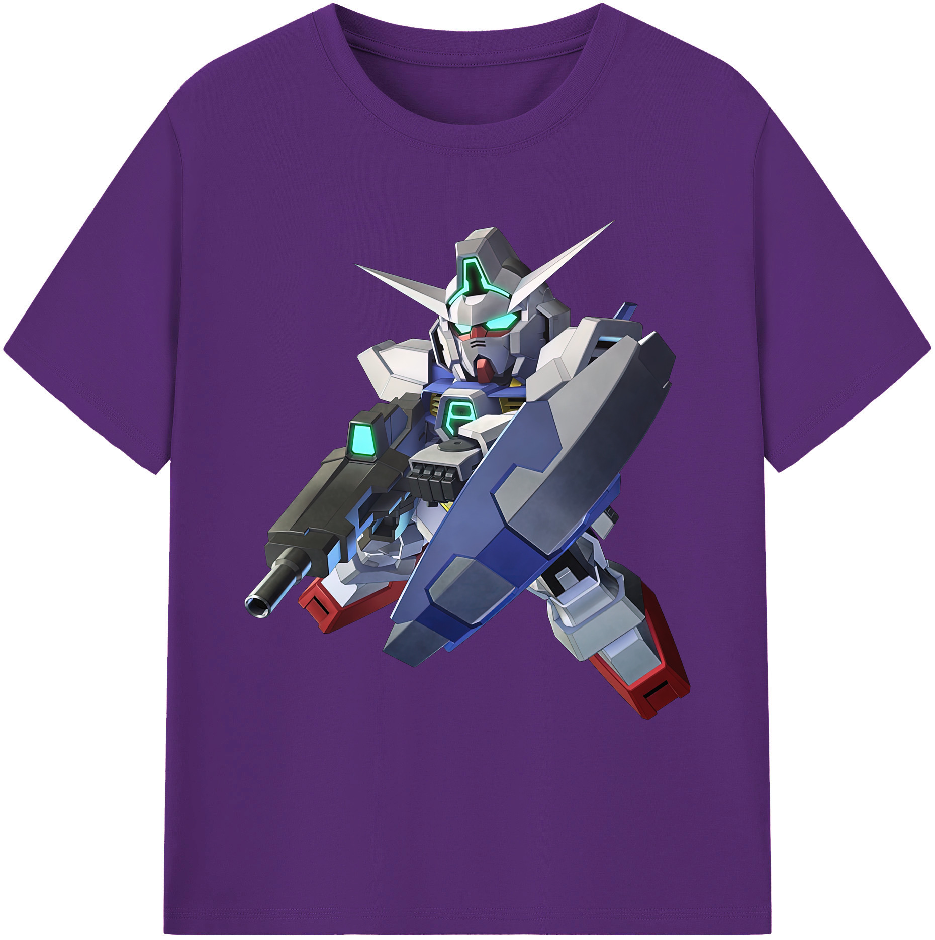 （画像用） 機動戦士ガンダム Mobile Suit Gundam 綿100％ メンズ半袖Tシャツ｜肌触りやわらか＆通気性