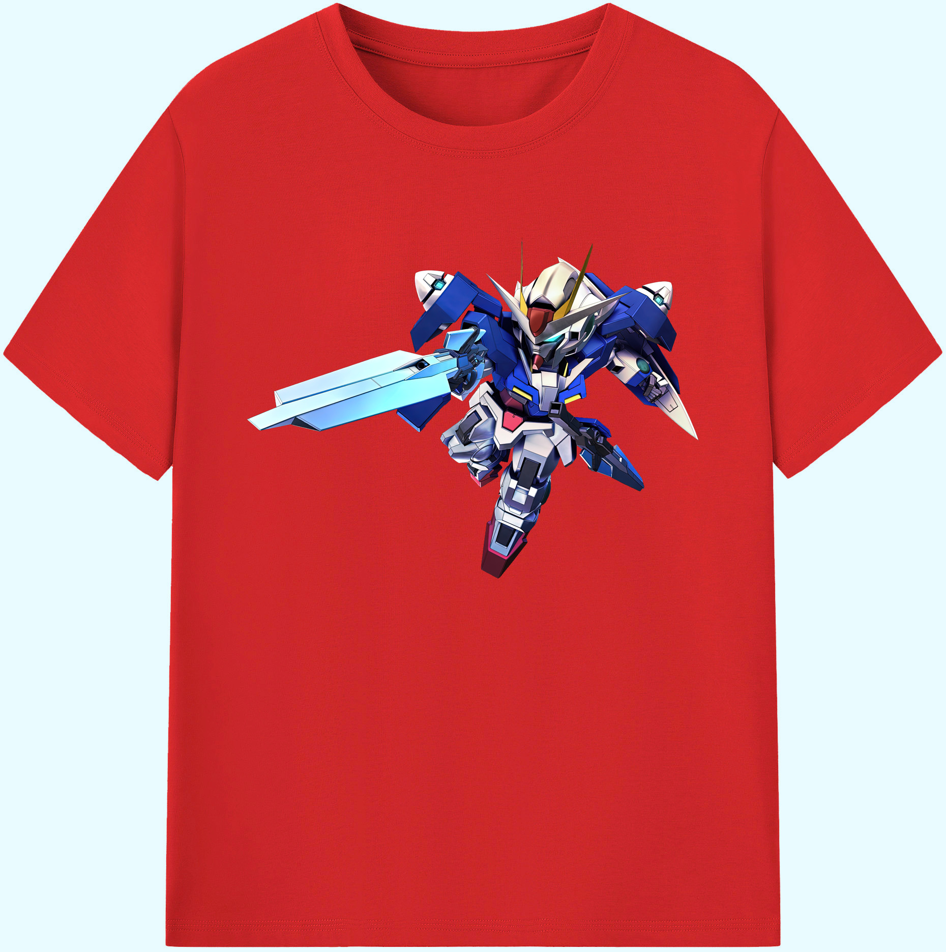 （画像用） 機動戦士ガンダム Mobile Suit Gundam 綿100％ メンズ半袖Tシャツ｜肌触りやわらか＆通気性