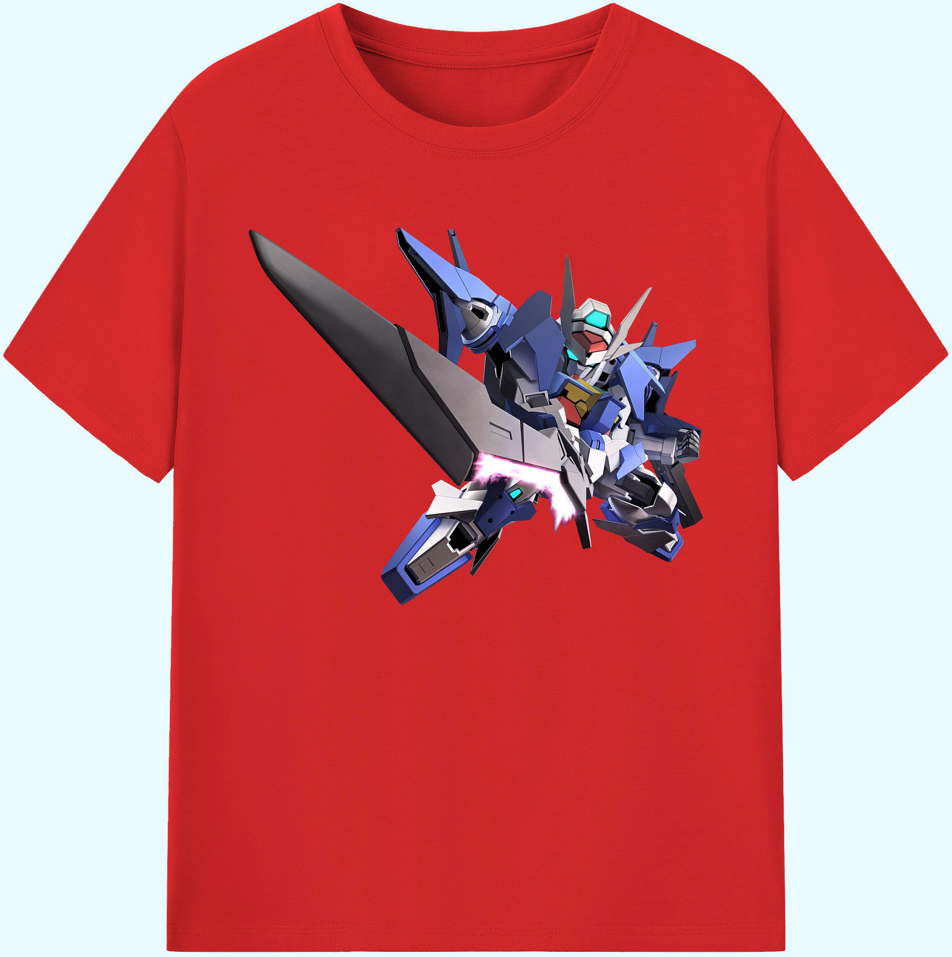 （画像用） 機動戦士ガンダム Mobile Suit Gundam 綿100％ メンズ半袖Tシャツ｜肌触りやわらか＆通気性