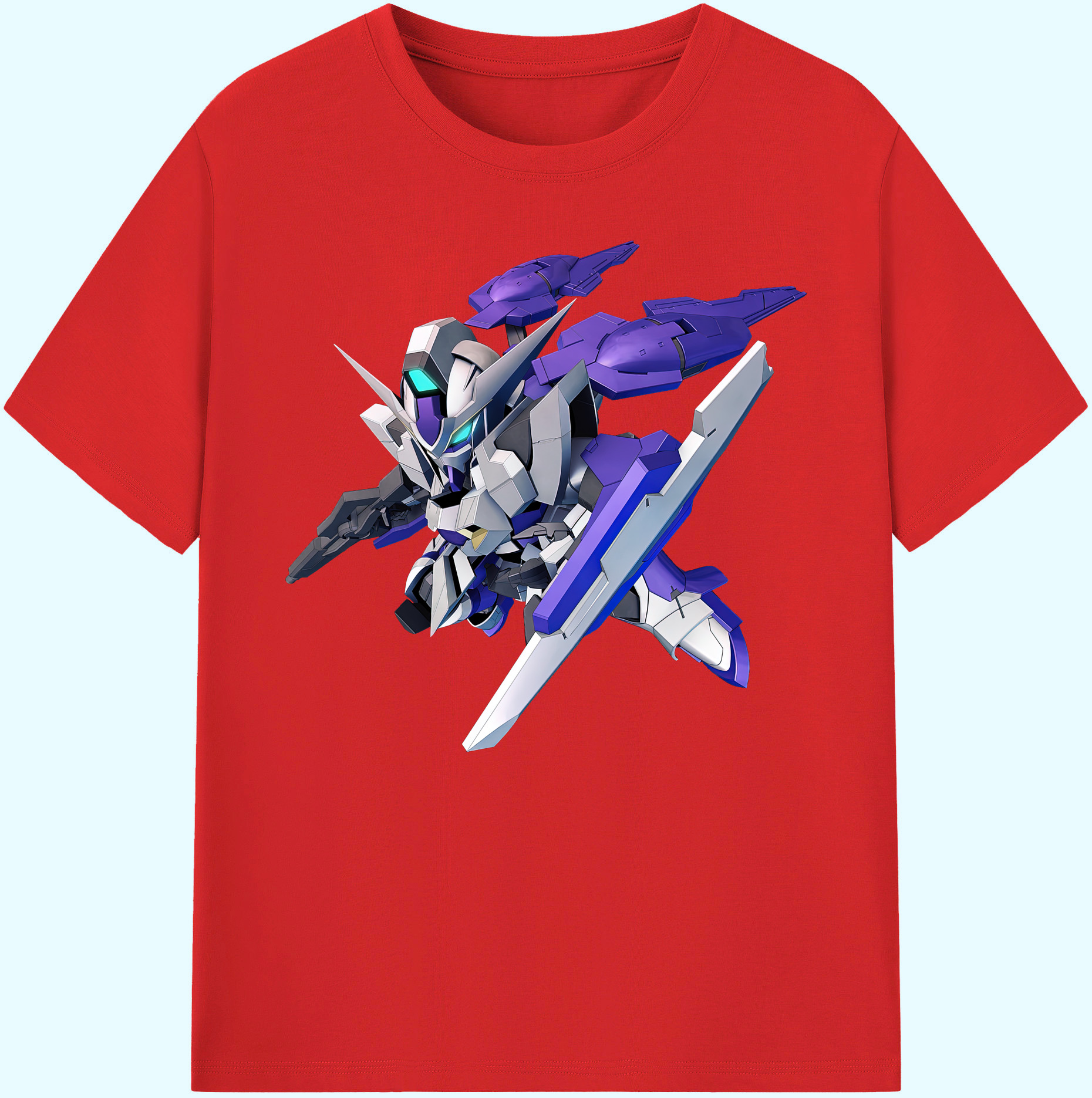 （画像用） 機動戦士ガンダム Mobile Suit Gundam 綿100％ メンズ半袖Tシャツ｜肌触りやわらか＆通気性